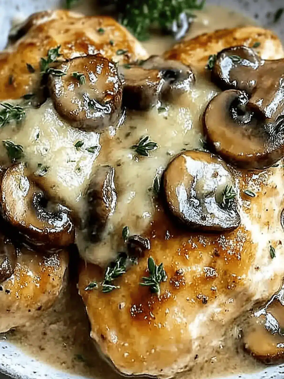 Mushroom Asiago Chicken
