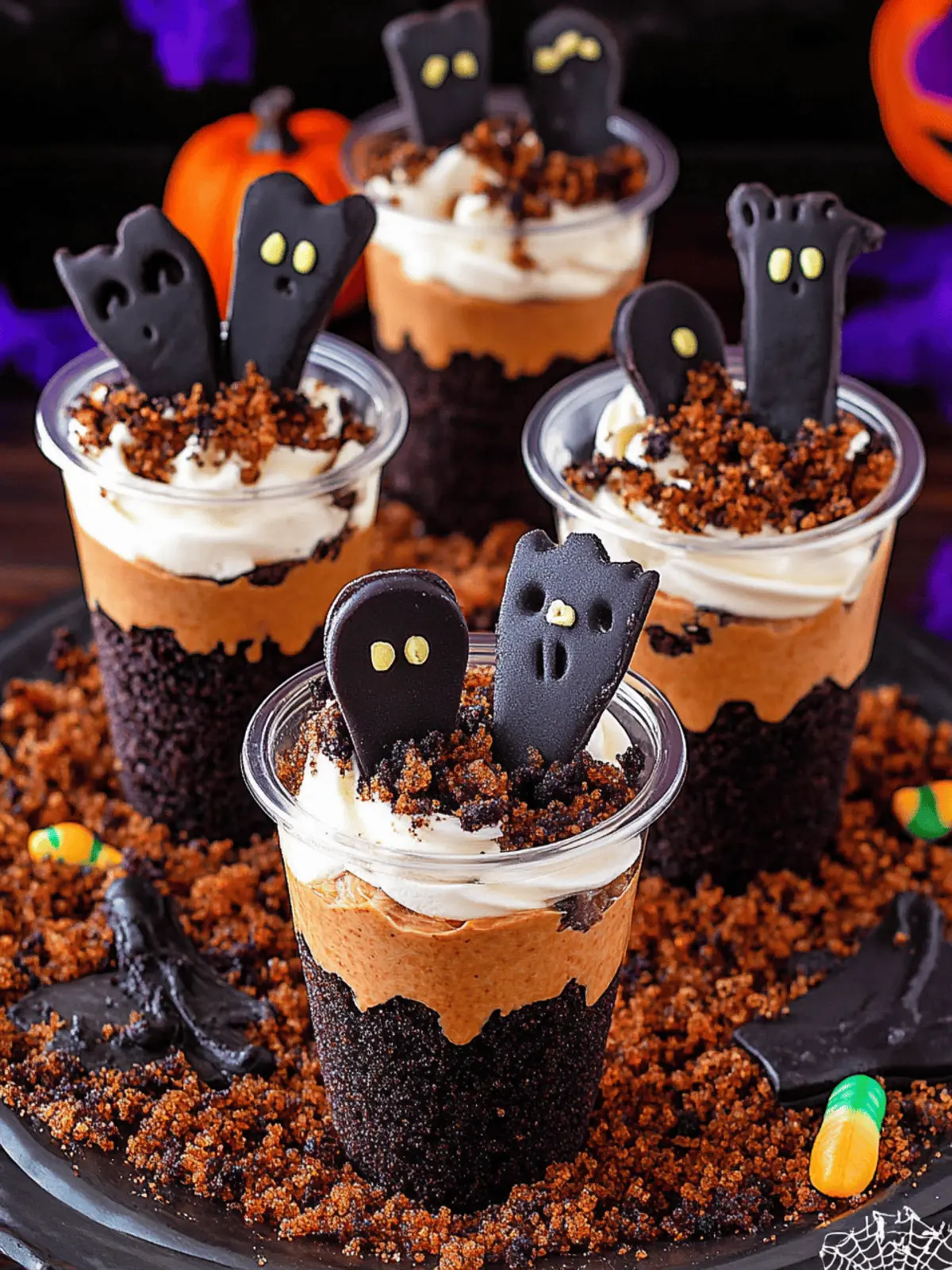 Halloween Graveyard Dirt Cups