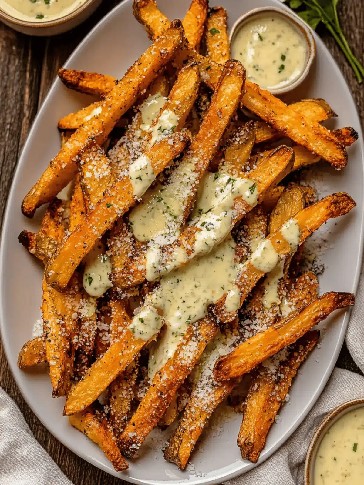 Air Fryer Garlic Parmesan French Fries
