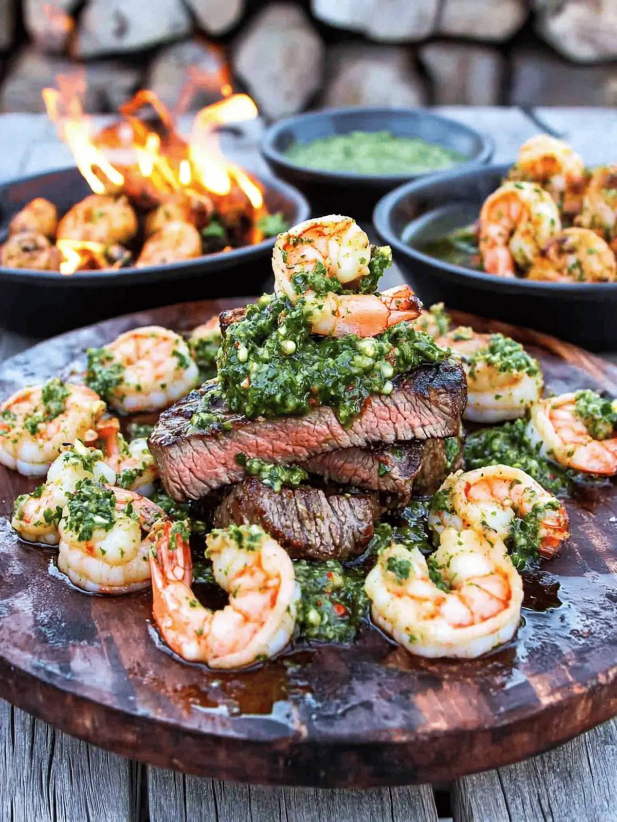 Chimichurri Steak and Shrimp