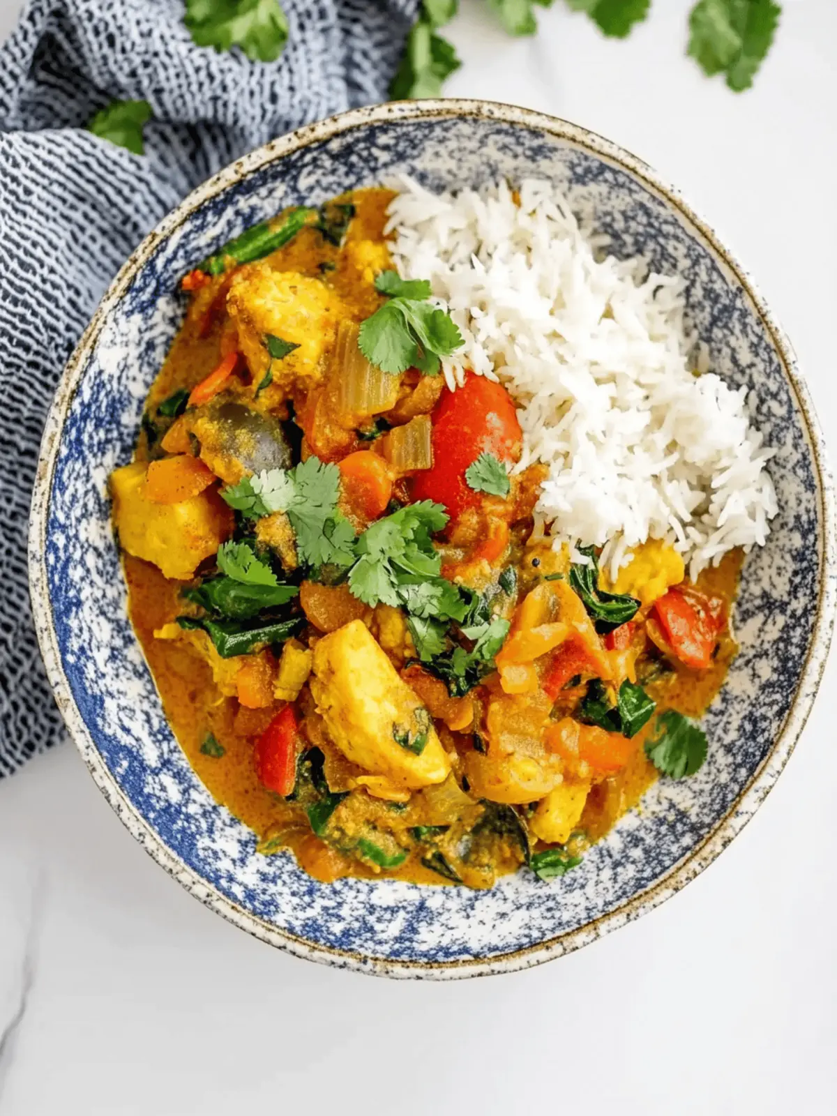 Easy creamy vegetable curry