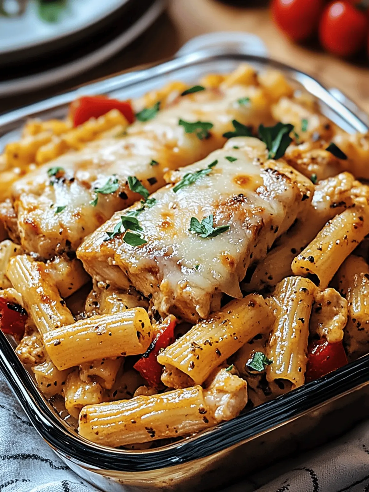Honey Pepper Chicken Panini Pasta