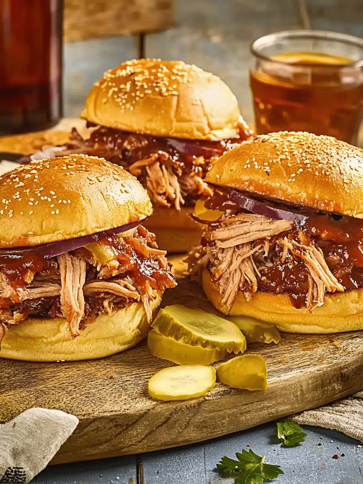 BBQ Pulled Pork Sandwiches