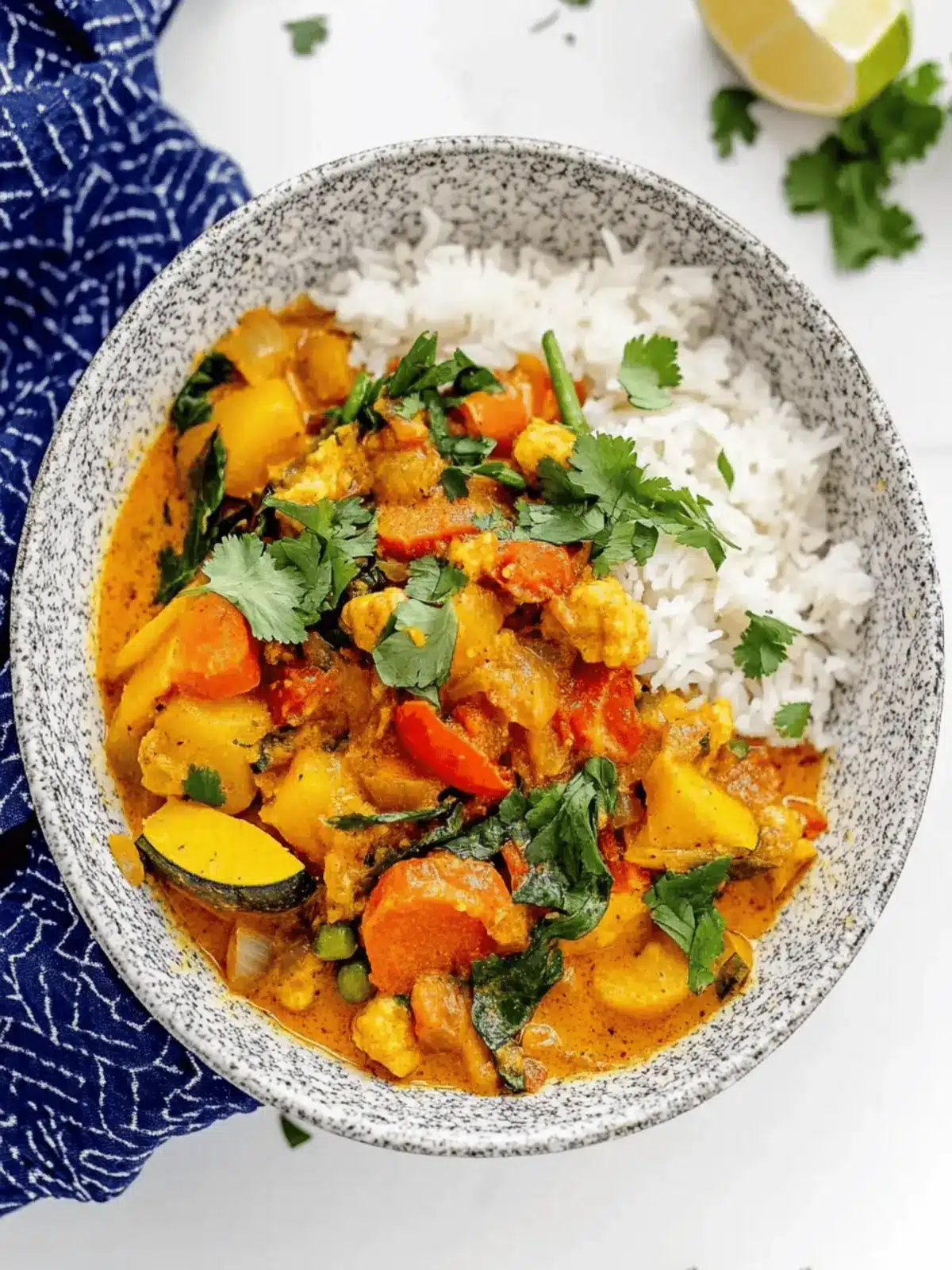 Easy creamy vegetable curry