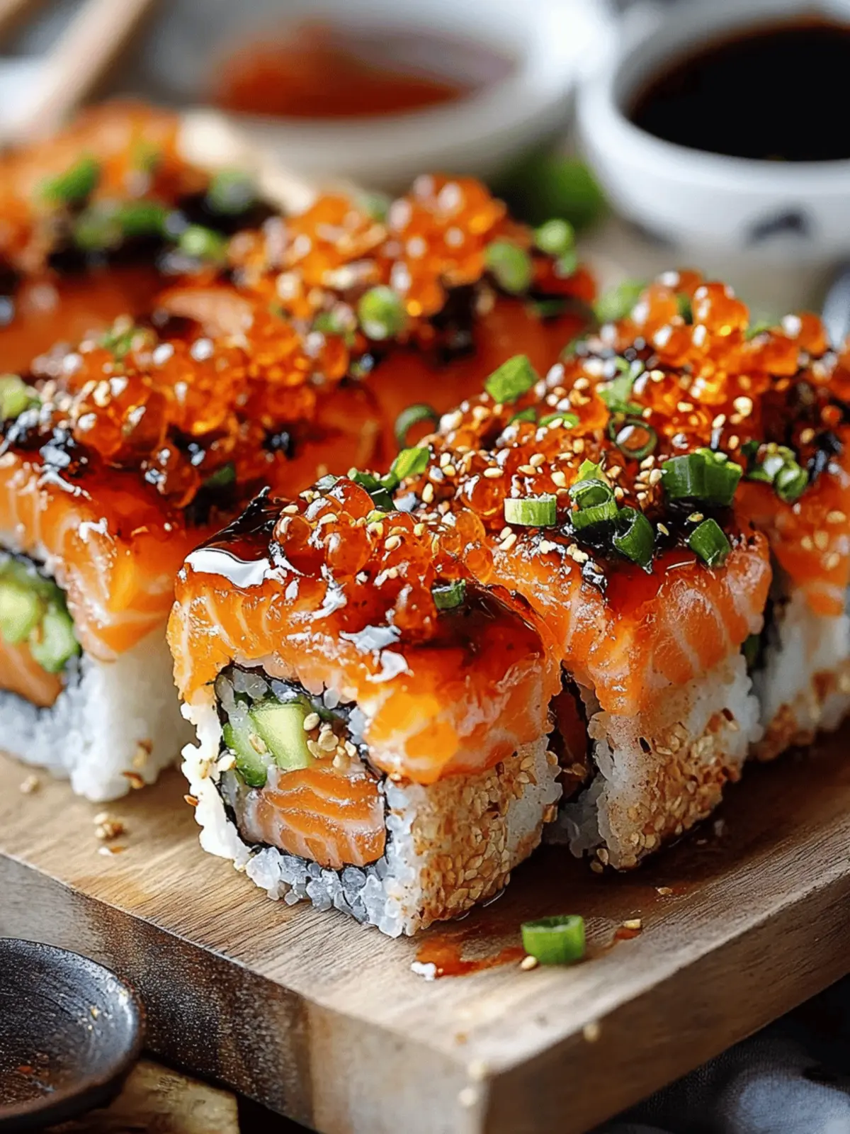 Spicy Salmon Sushi Bake