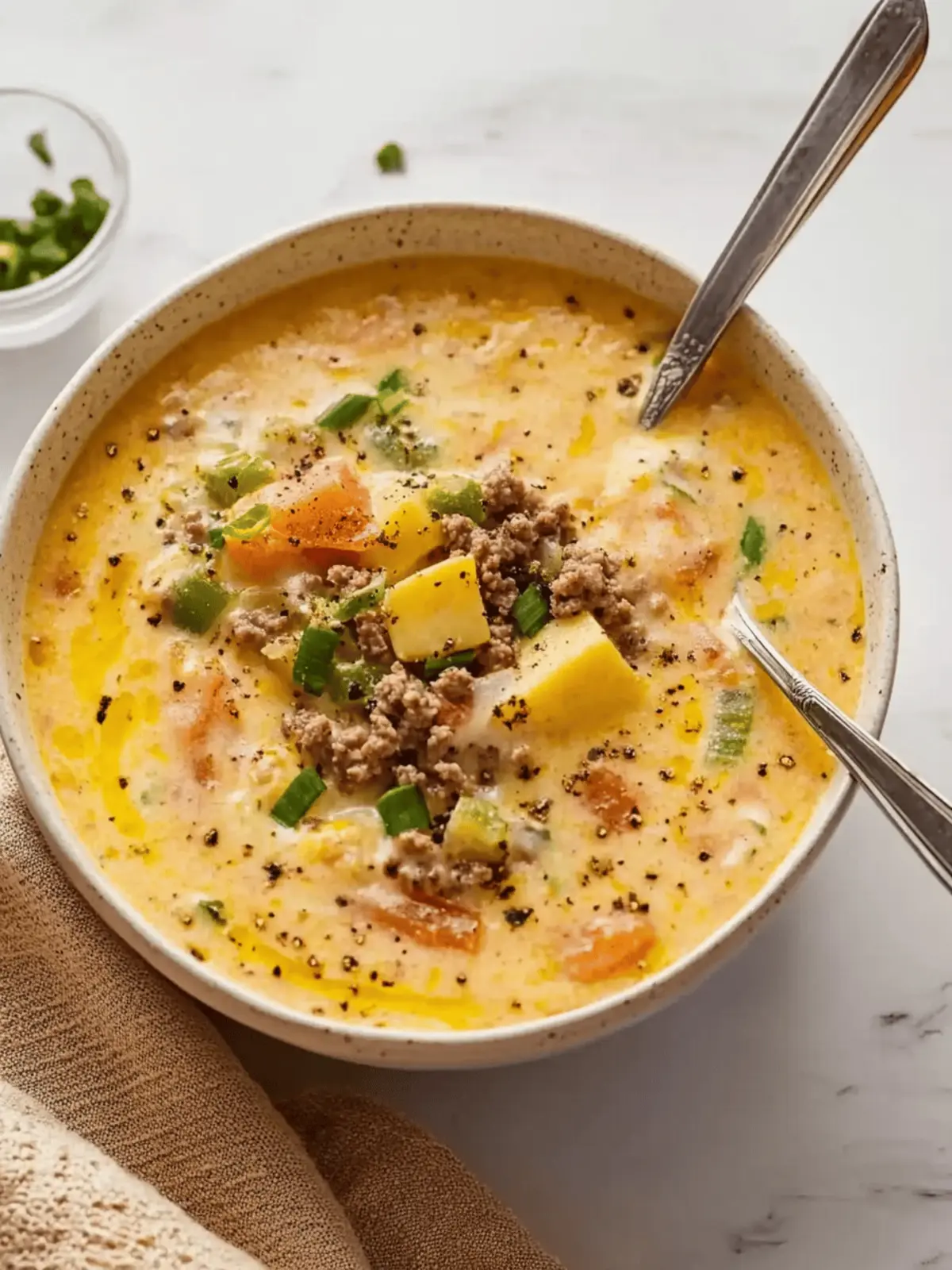 Ultimate Cheeseburger Soup for Cozy Nights In 3 Cheeseburger Soup