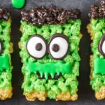 Frankenstein Rice Krispies Treats