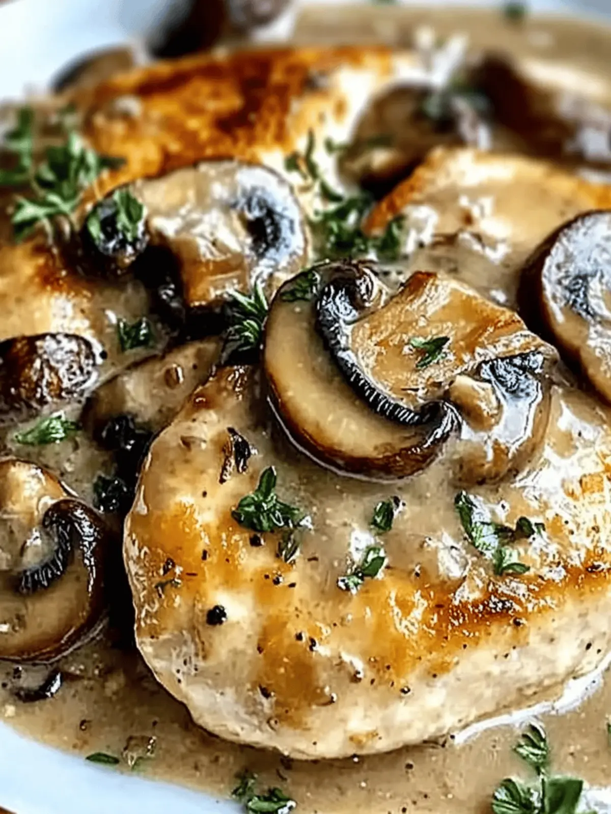 Mushroom Asiago Chicken