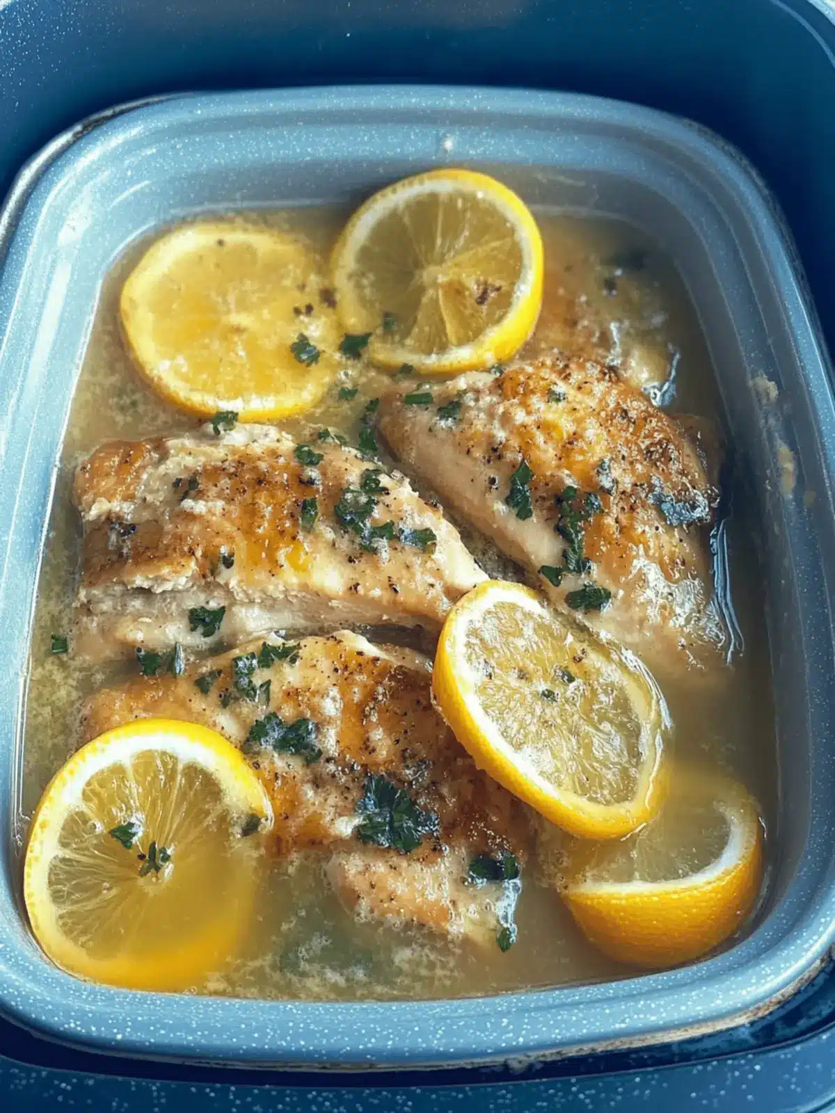 Slow Cooker Chicken Piccata