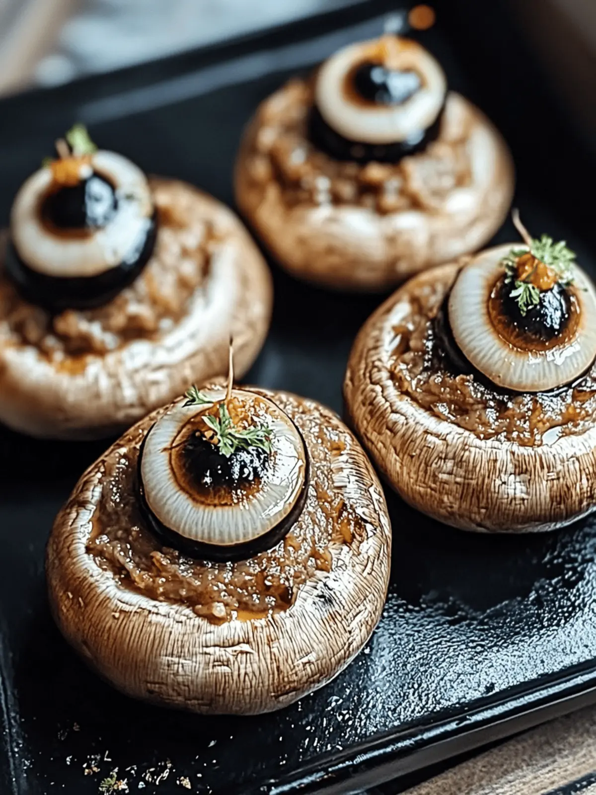 Stuffed Mushroom Eyeballs