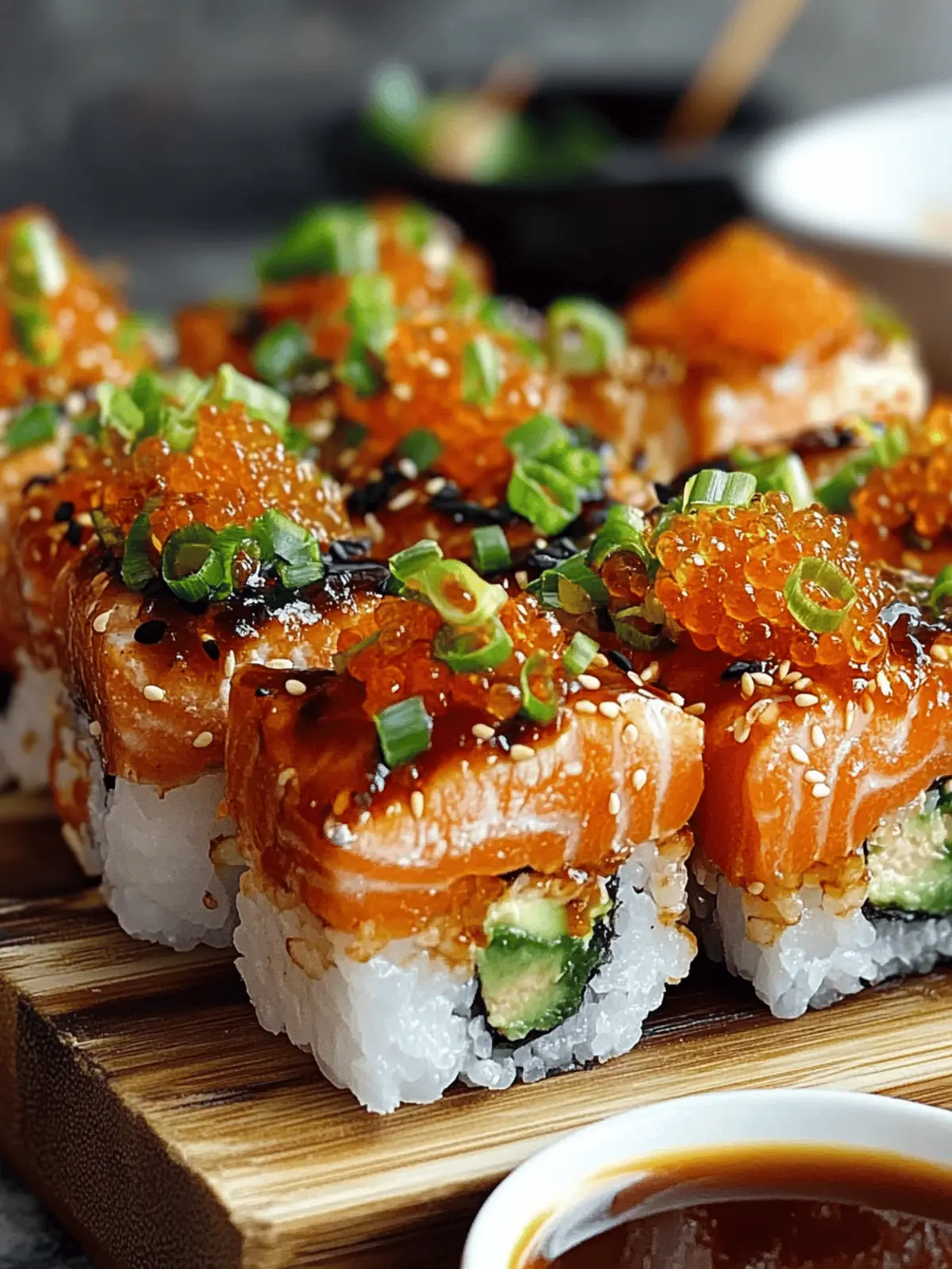 Spicy Salmon Sushi Bake