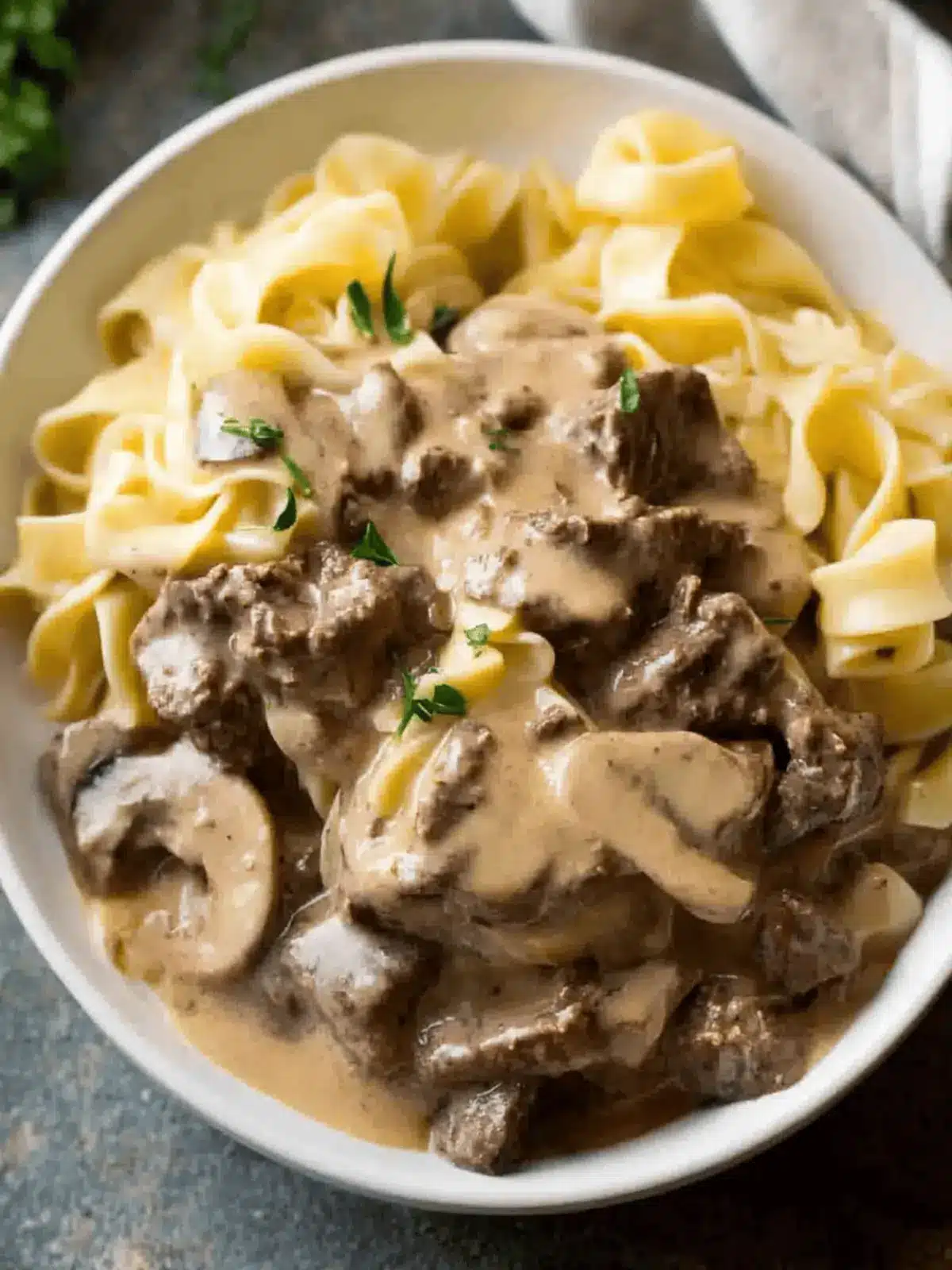 Beef Stroganoff