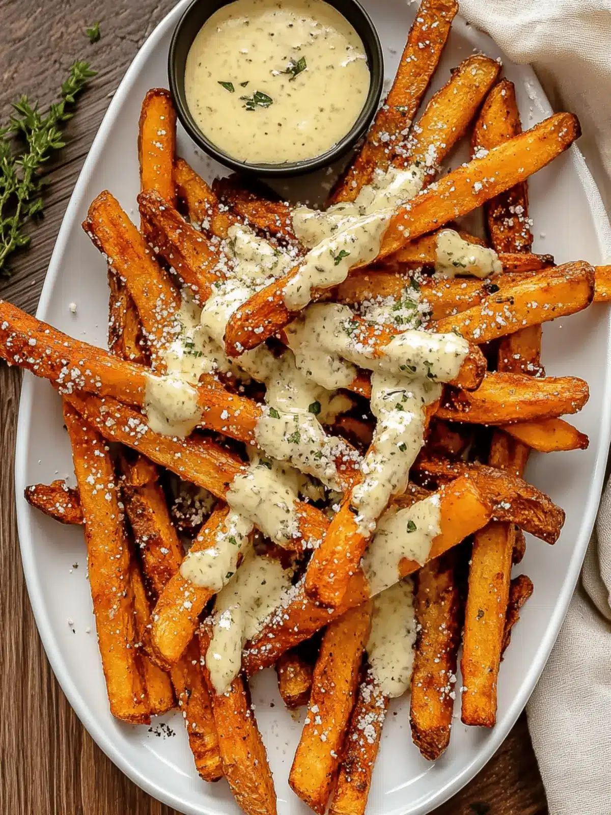 Air Fryer Garlic Parmesan French Fries