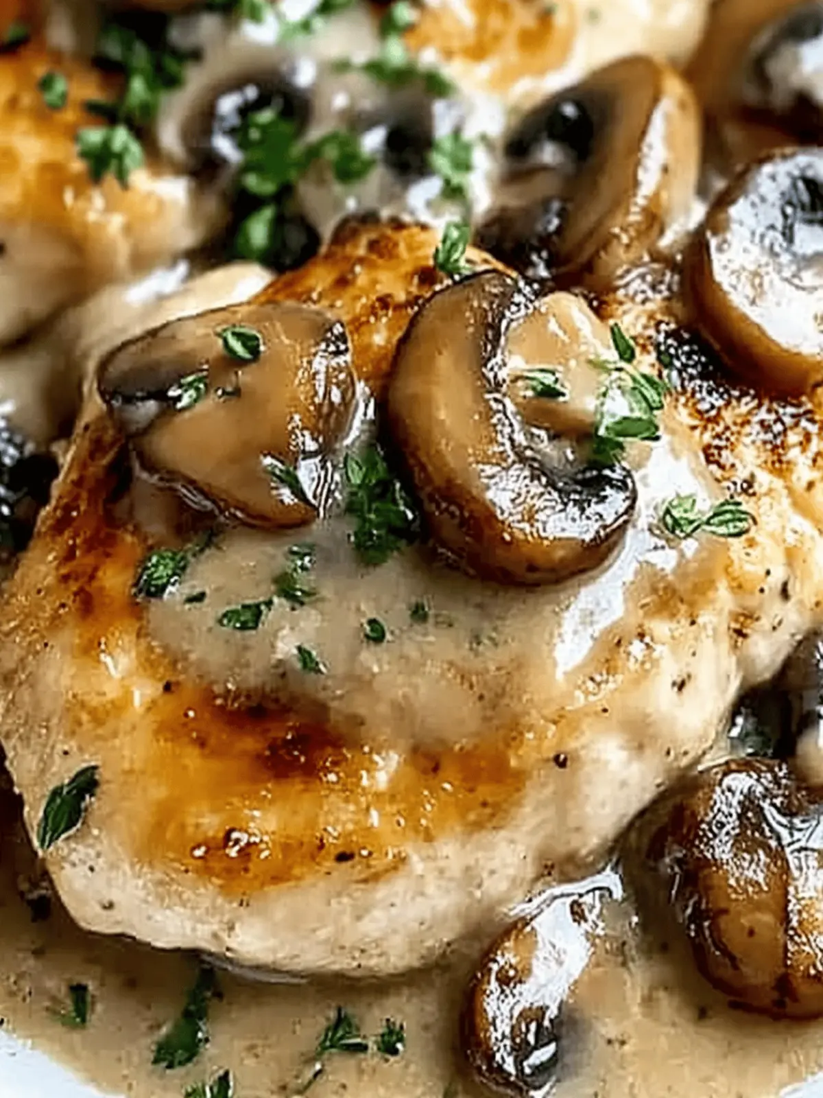 Mushroom Asiago Chicken
