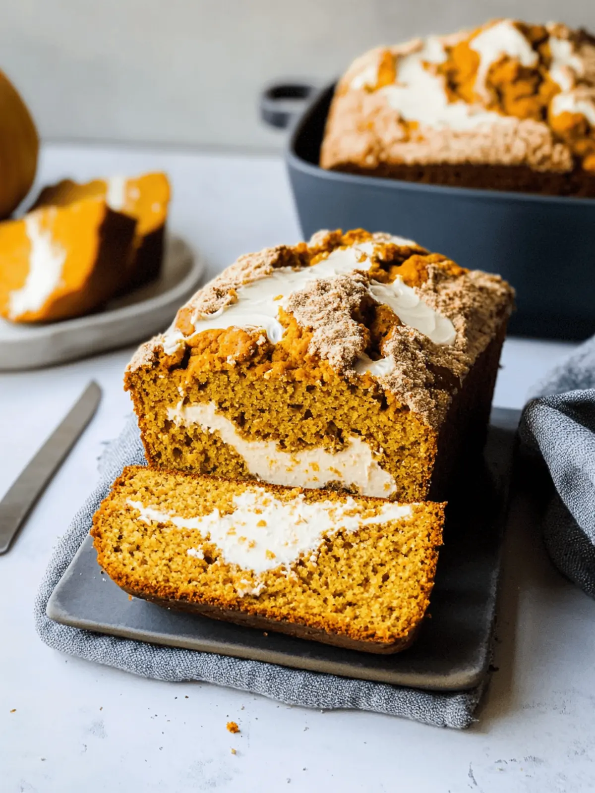 Decadent Pumpkin Bread with Cream Cheese Swirl to Savor 5 Pumpkin Bread with Cream Cheese Swirl