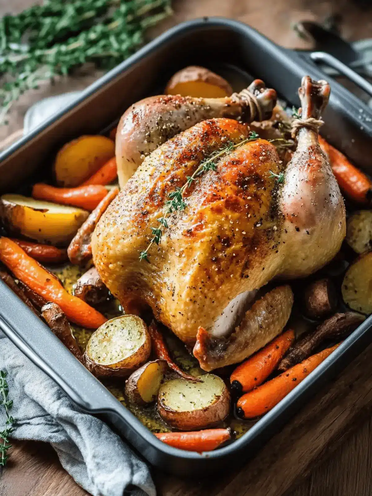Roast Chicken with Root Vegetables