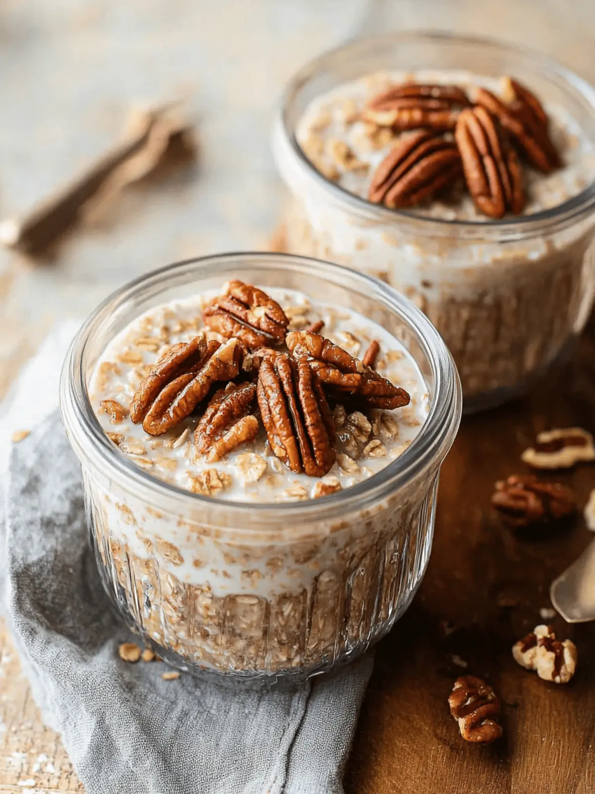 Maple Pecan Overnight Oats