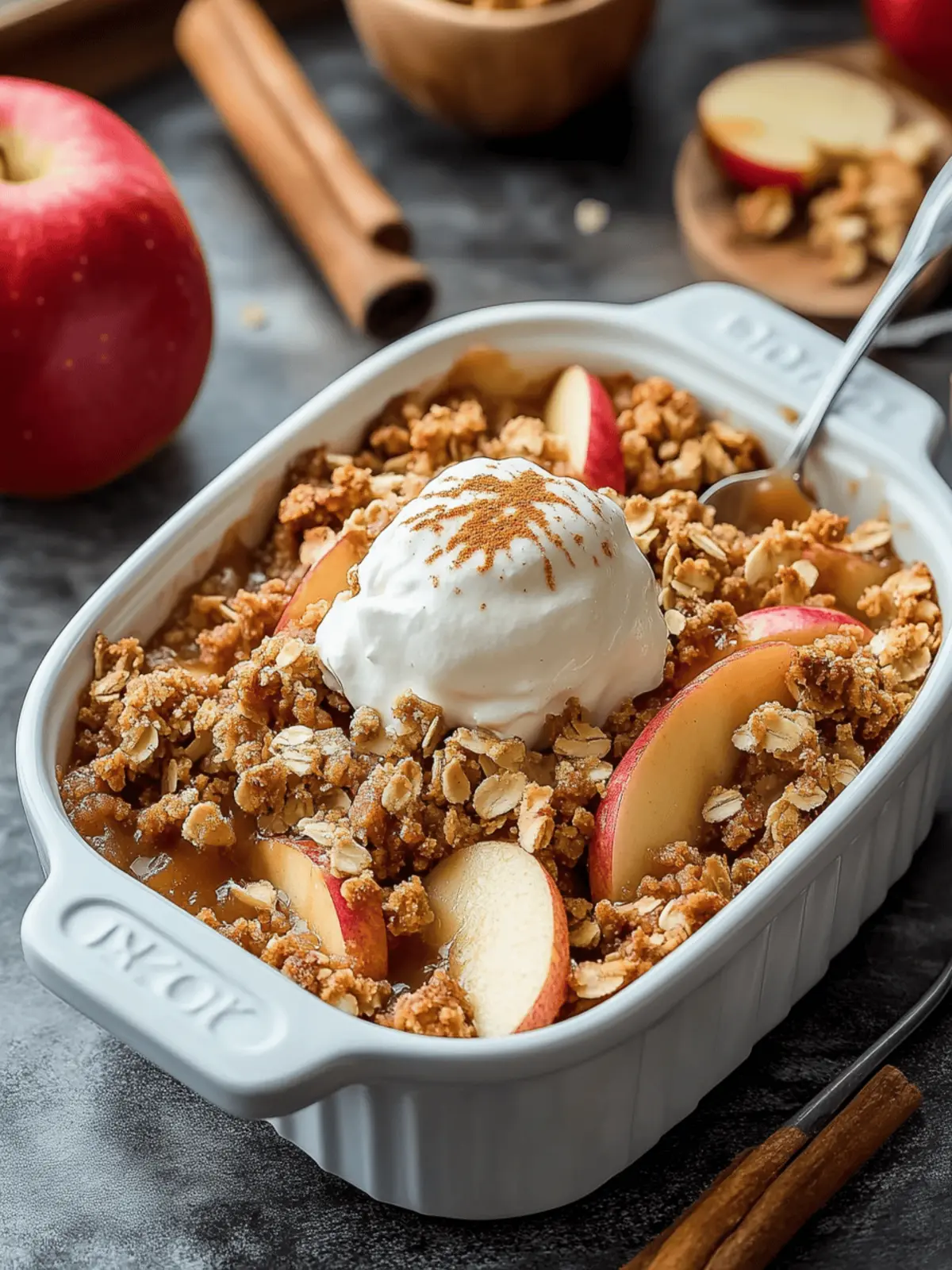 Caramel Apple Crisp