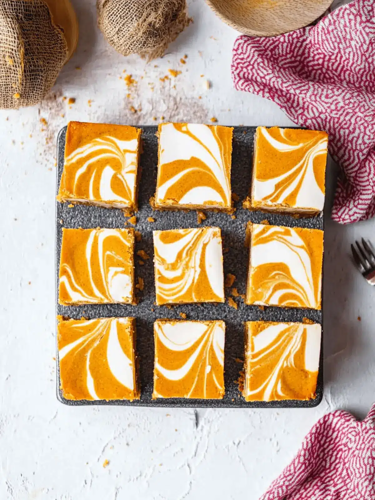 Pumpkin Cheesecake Bars