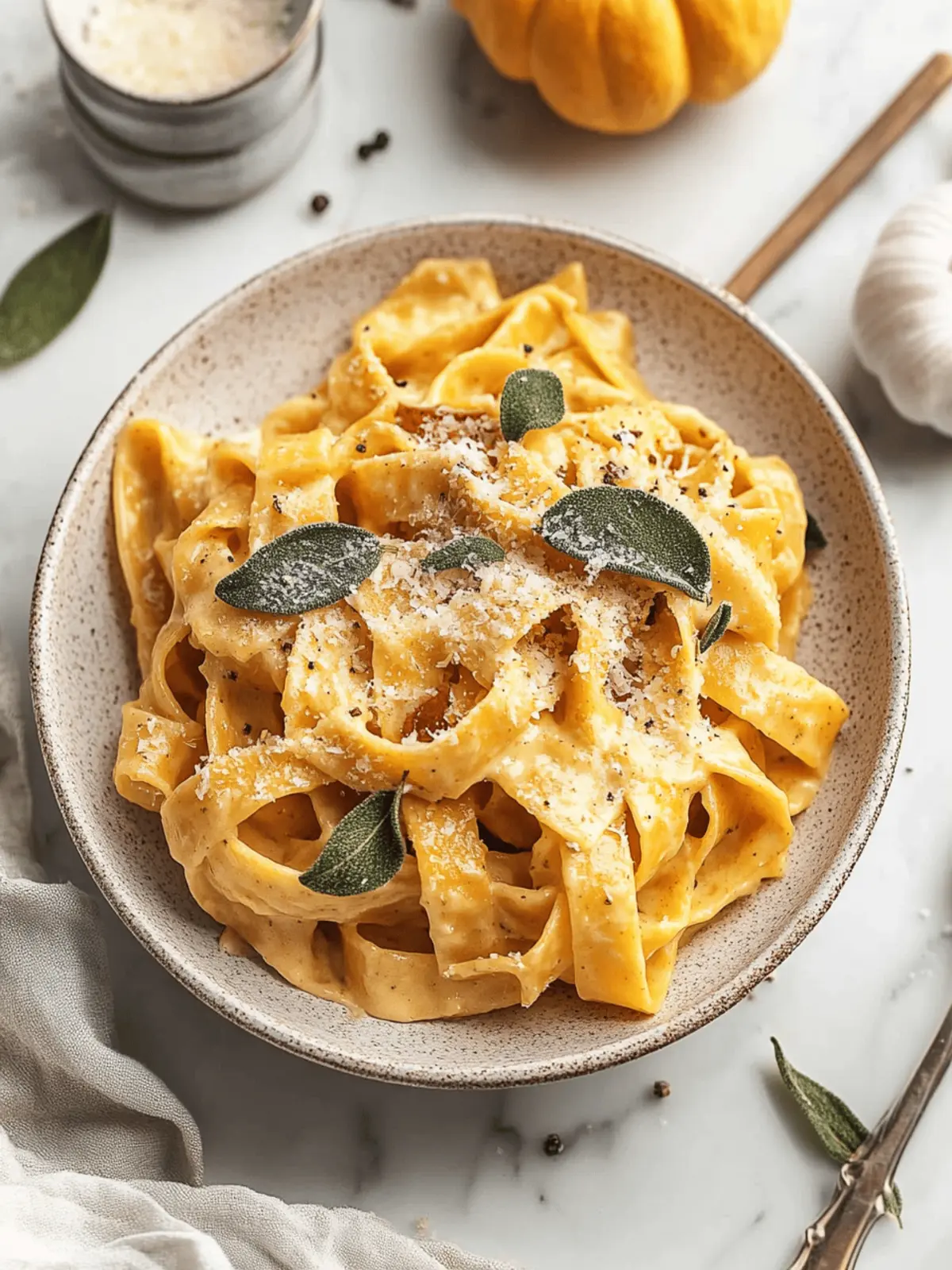 Pumpkin Alfredo Pasta