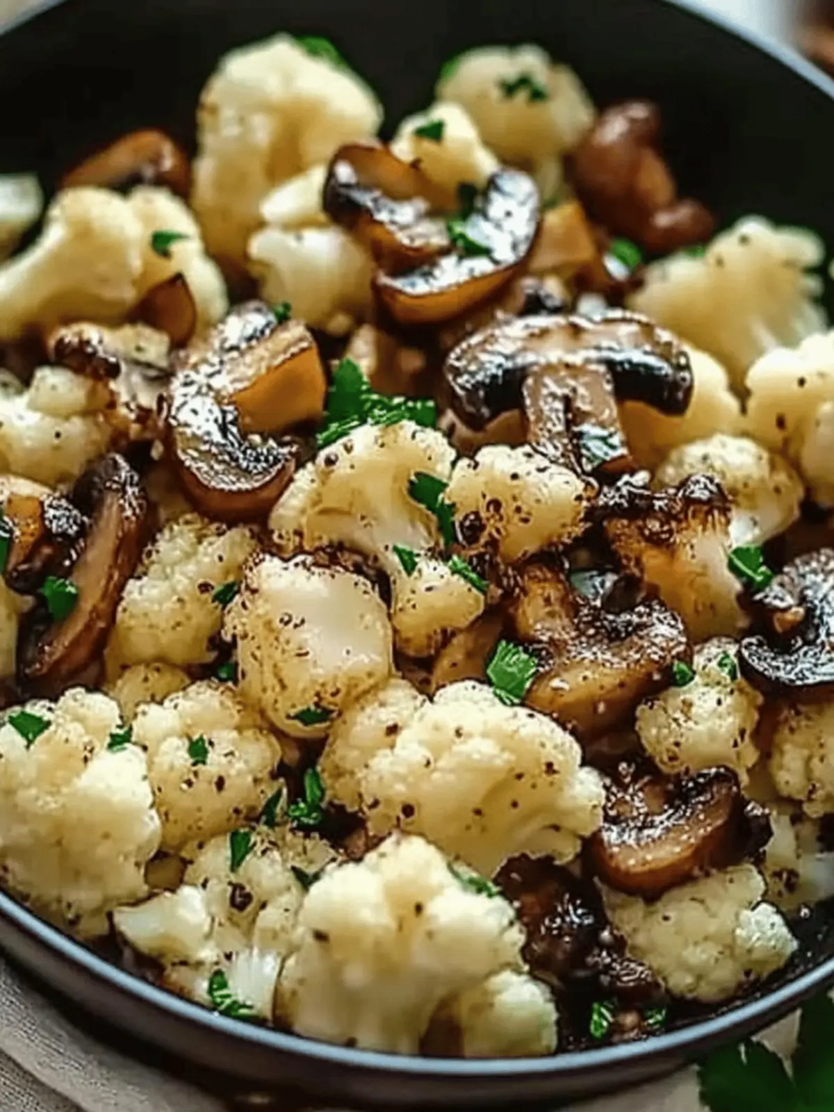 Garlic Cauliflower Mushroom Skillet: Quick & Delicious Wonder 5 Garlic Cauliflower Mushroom Skillet: Quick & Delicious Dish