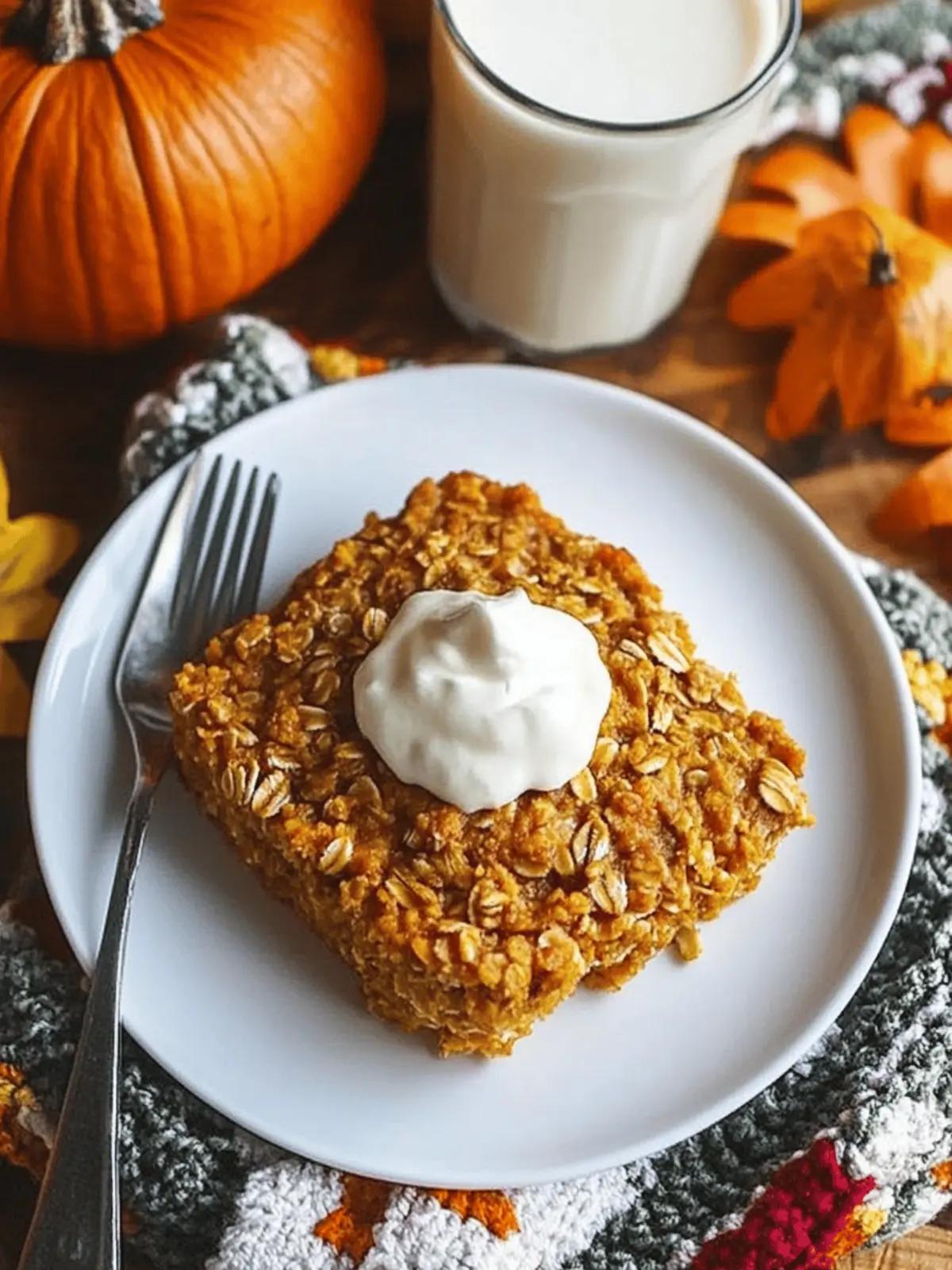 Cozy Baked Pumpkin Oatmeal for a Delicious Fall Breakfast 4 Baked Pumpkin Oatmeal