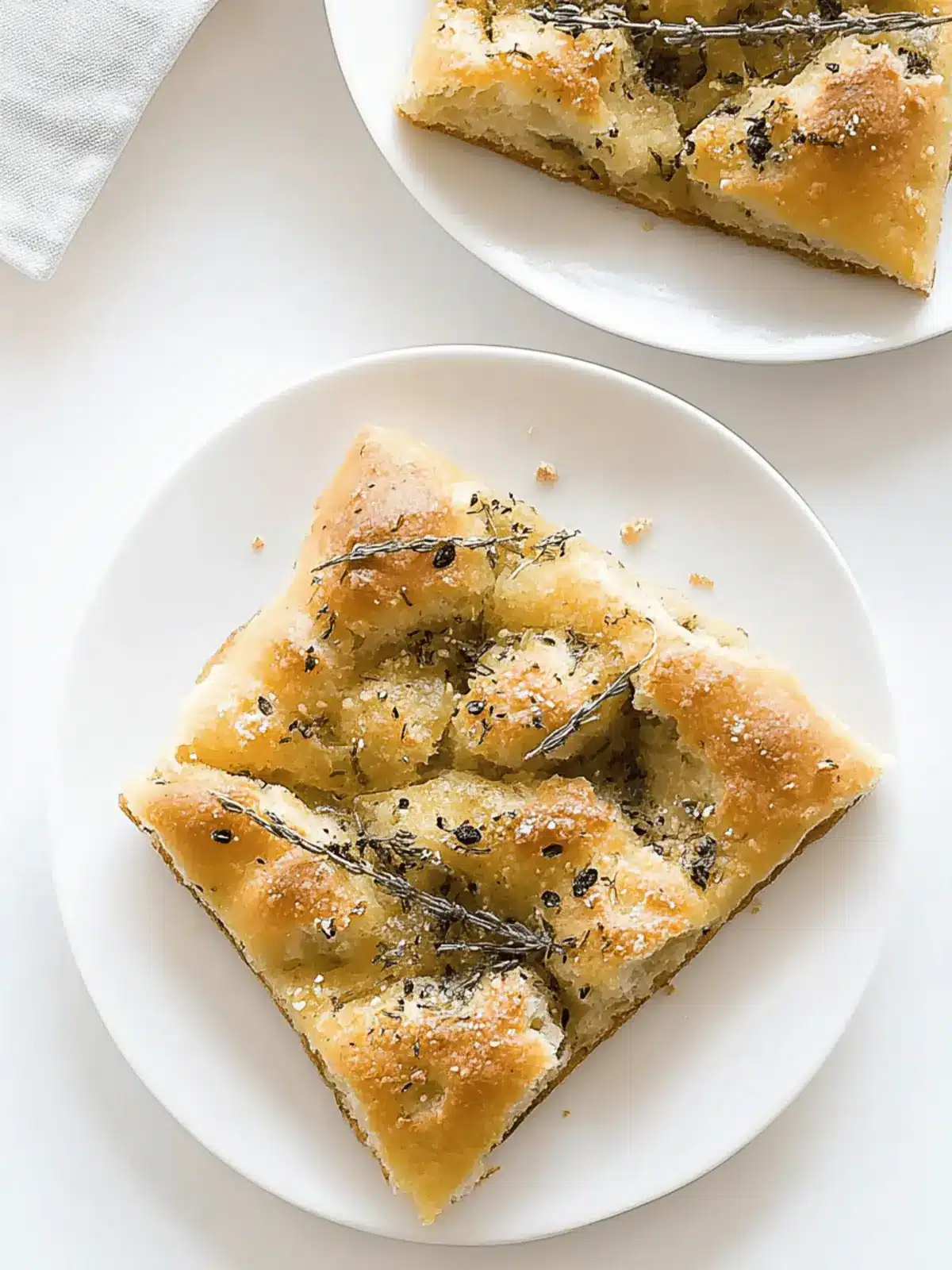 One Hour Focaccia Bread with Fresh Herbs and Garlic Magic 4 One Hour Focaccia Bread