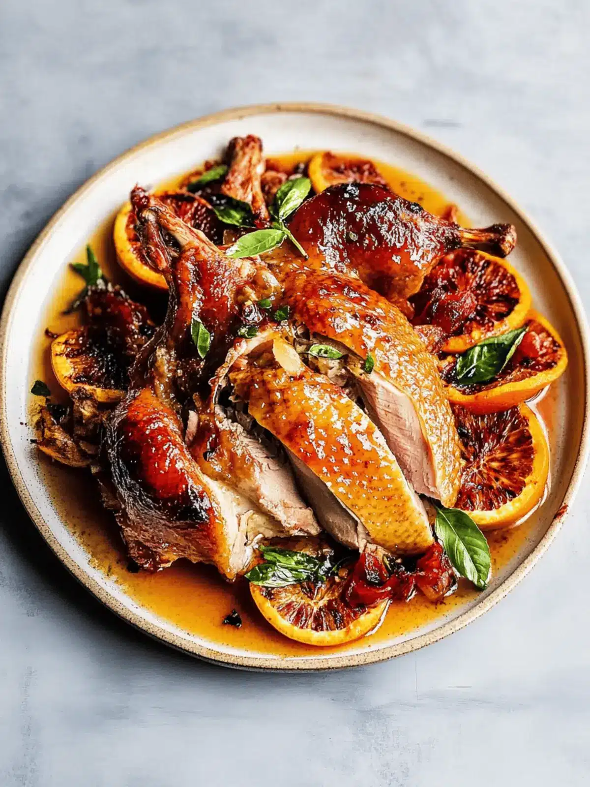 Orange-Maple Roast Duck Recipe