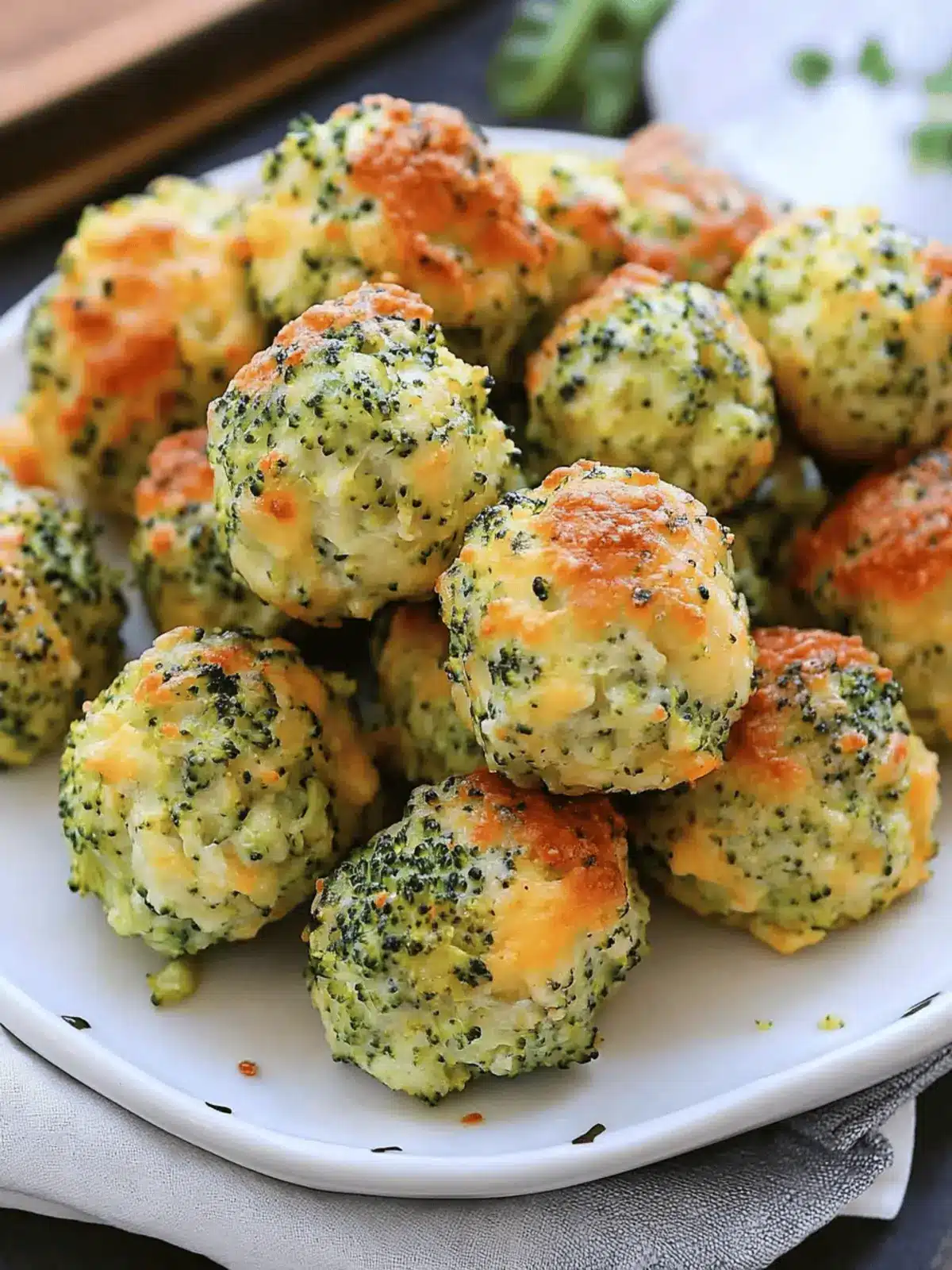 Cheesy Baked Broccoli Cheese Balls for Guilt-Free Snacking 2 Baked Broccoli Cheese Balls