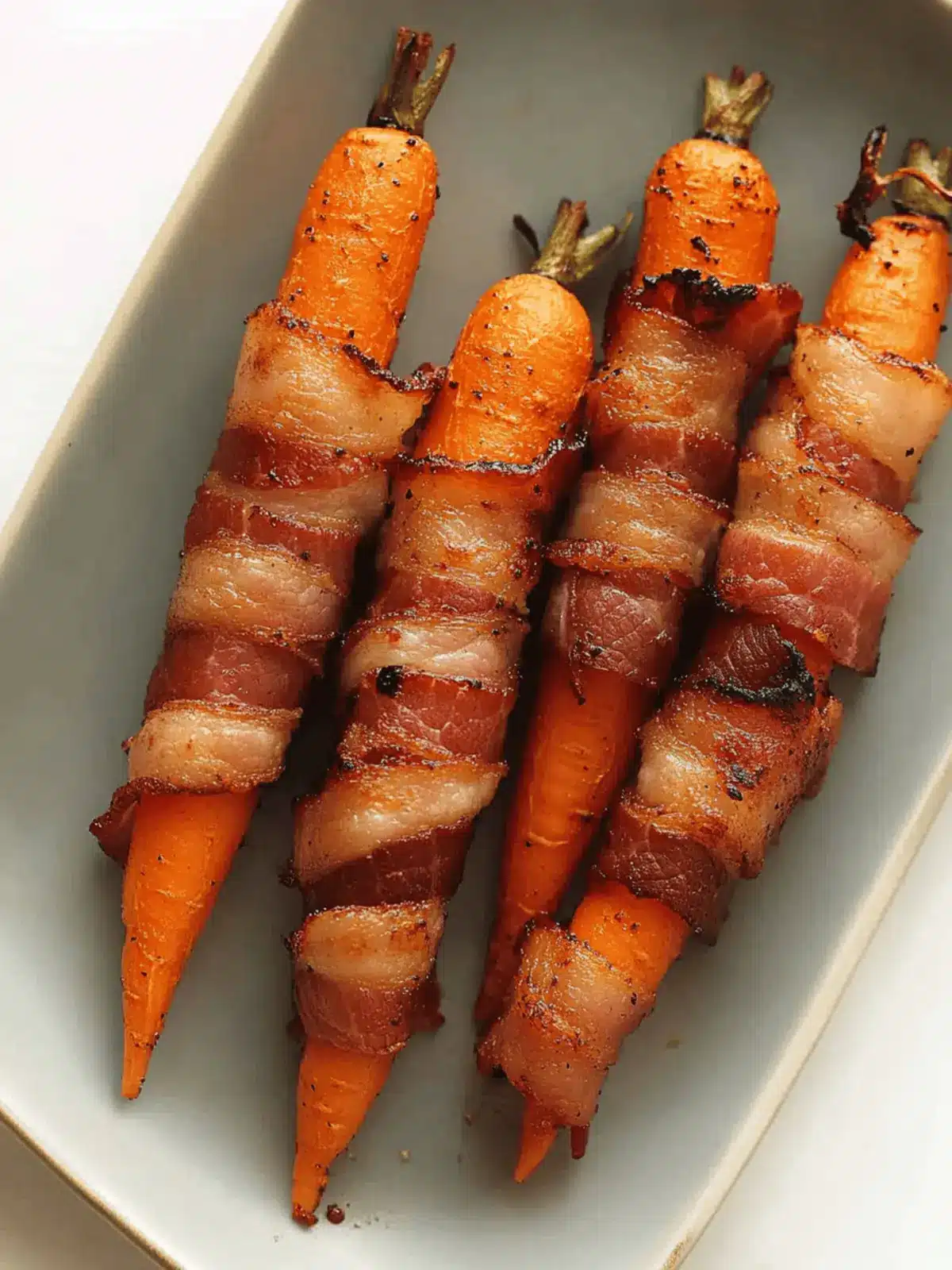 Savory Bacon Wrapped Carrots Recipe