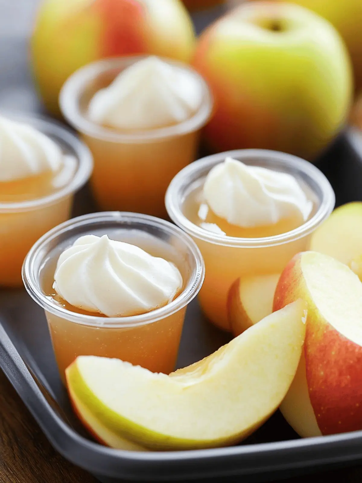 APPLE PIE JELLO SHOTS