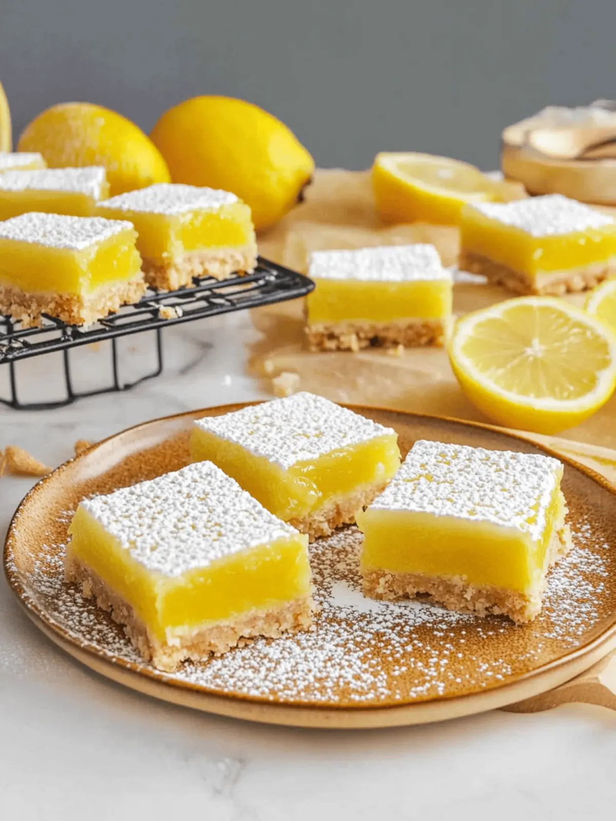 Deliciously Easy Vegan Lemon Bars That Brighten Your Day 4 Easy Vegan Lemon Bars
