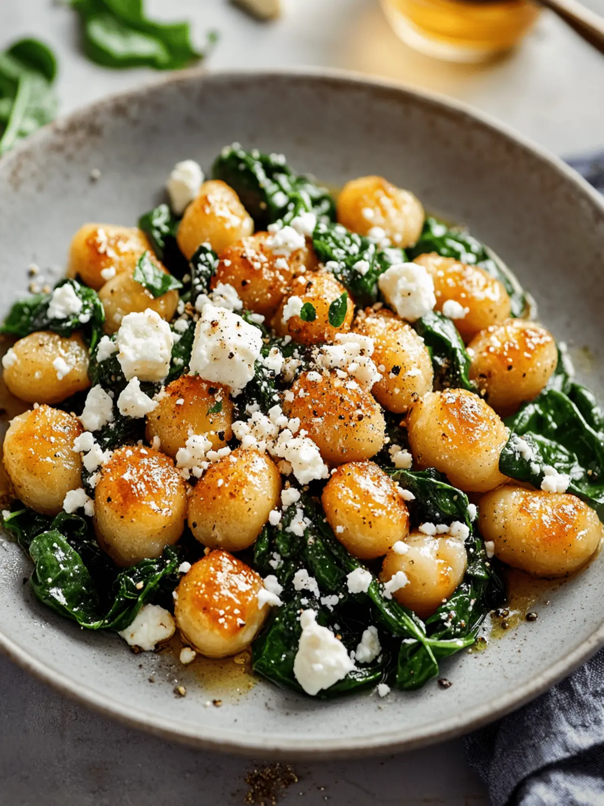 Crispy Gnocchi With Spinach And Feta for Easy Cozy Dinners 4 Crispy Gnocchi With Spinach And Feta: