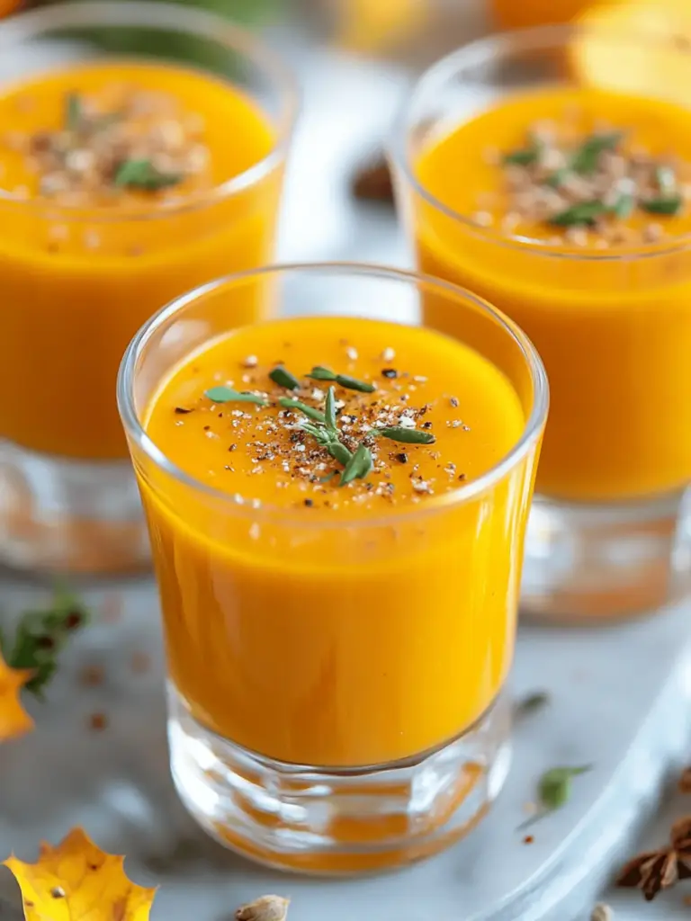 Roasted Butternut Squash Soup Shooters