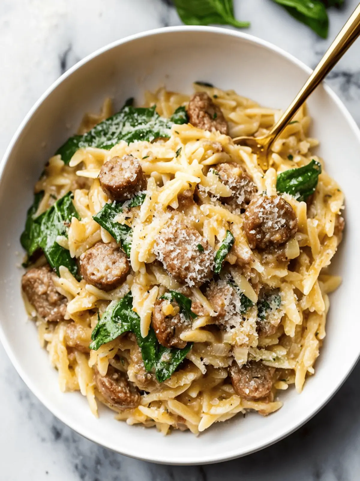 Creamy Italian Sausage Orzo for Quick Cozy Dinners 3 Italian Sausage Orzo