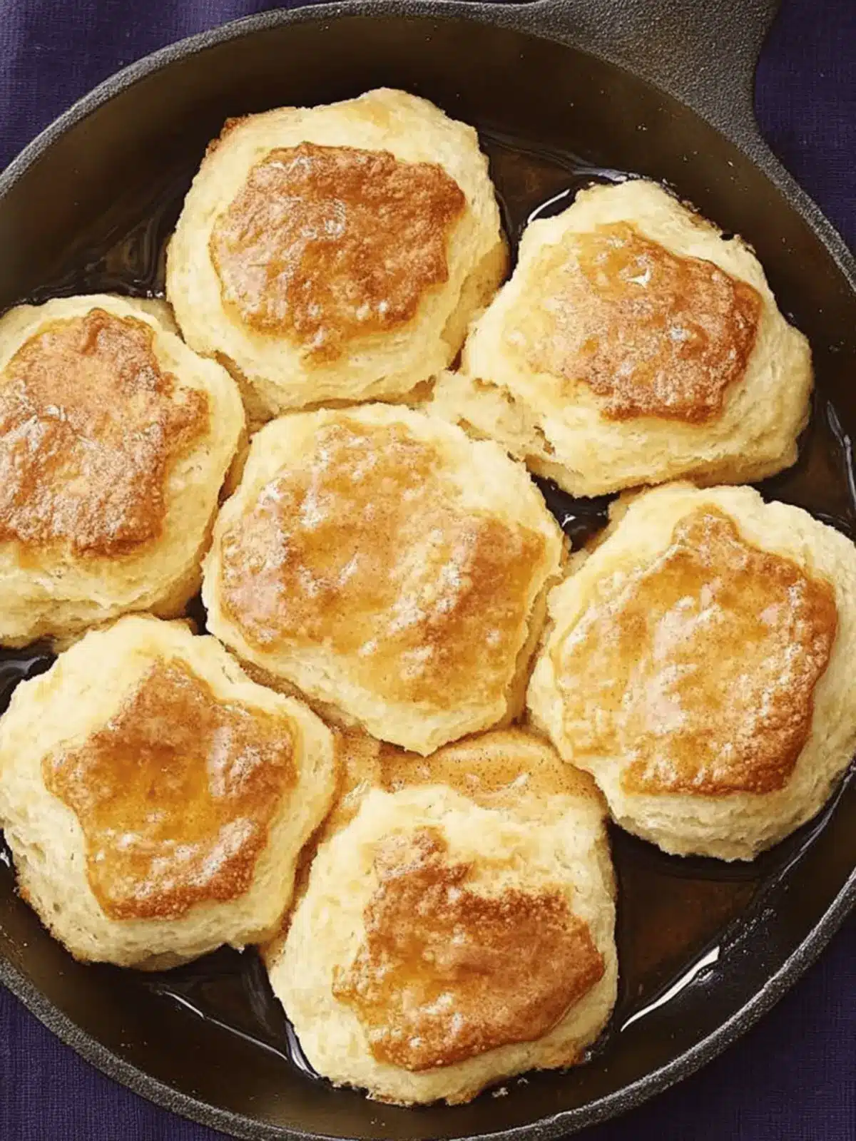 Skillet Biscuits with Cinnamon Honey Butter
