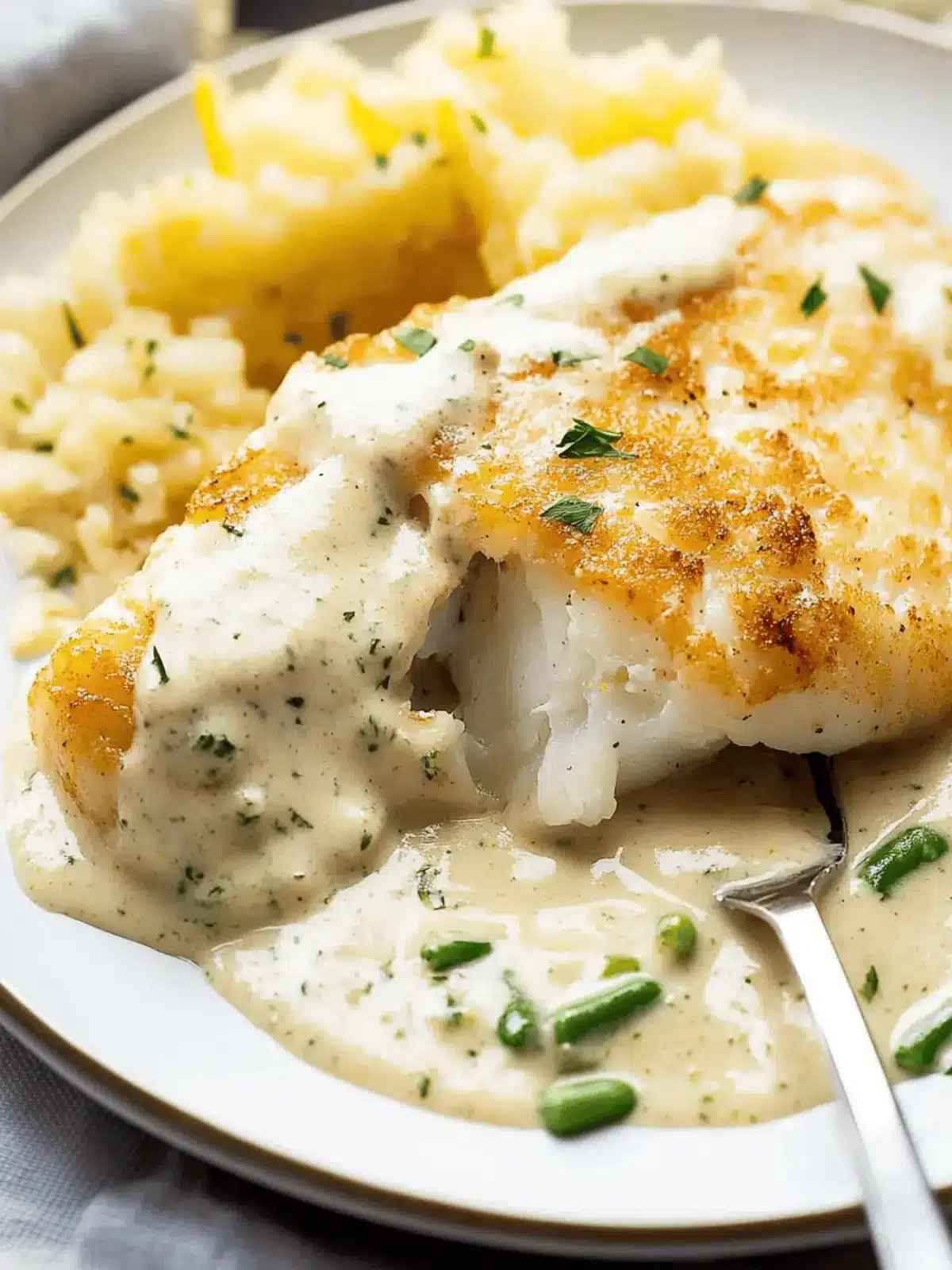 Melt-in-Your-Mouth Creamy Lemon Parmesan Cod in 30 Minutes 4 Creamy Lemon Parmesan Cod