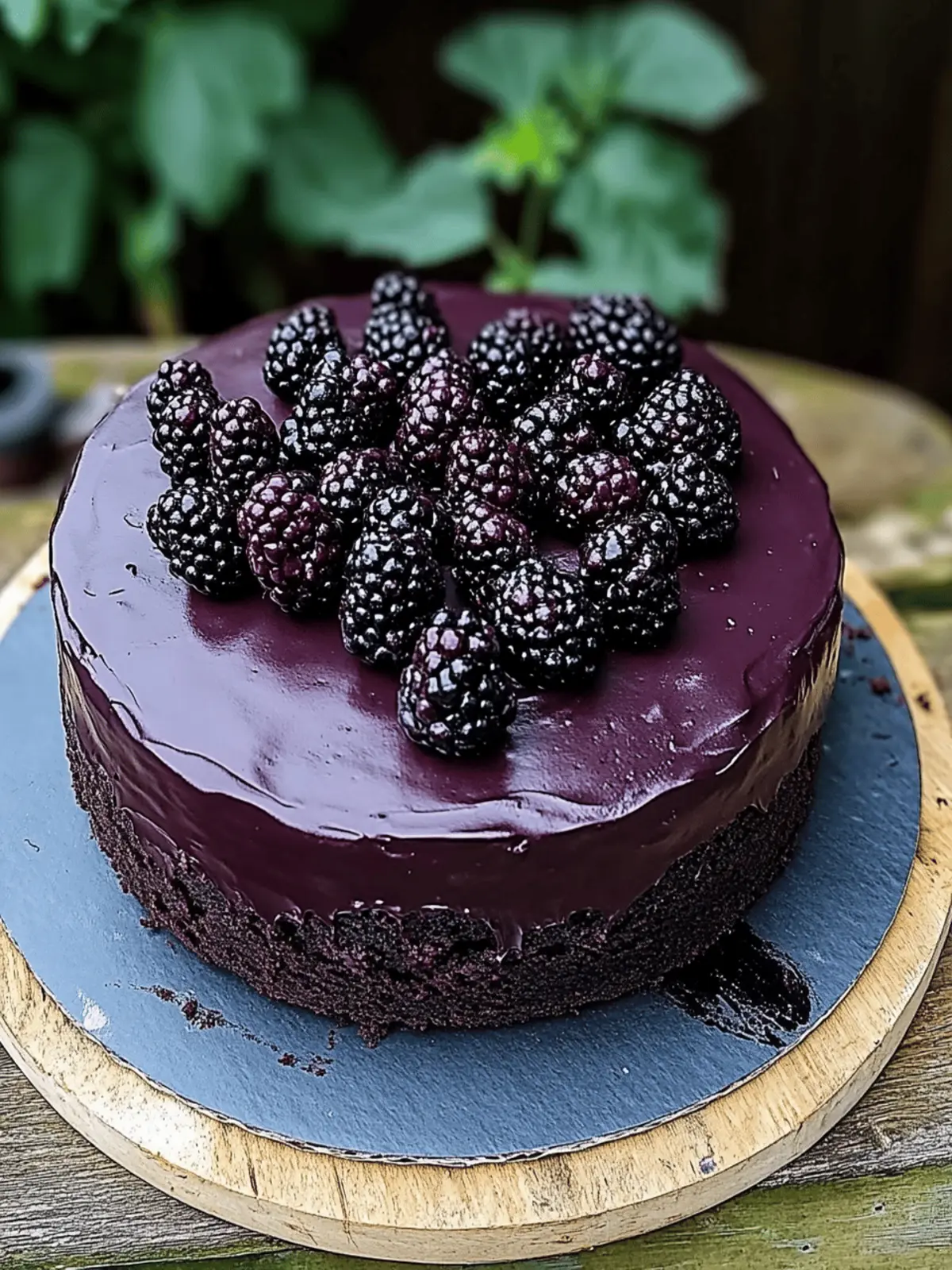 Blackberry Velvet Gothic Cake