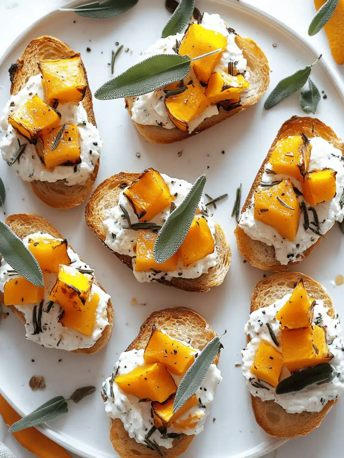 Irresistible Butternut Squash and Sage Crostini Delight 3 Butternut Squash and Sage Crostini