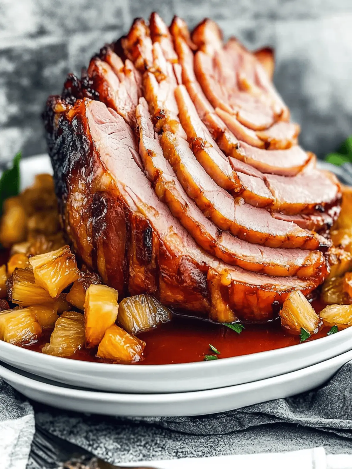 Pineapple Ham Bliss: Easy Spiral Ham Recipe for Family Feasts 5 Pineapple Ham (Spiral Ham Recipe)
