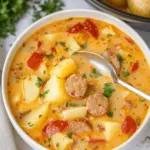 Crockpot Cajun Sausage & Potato Soup