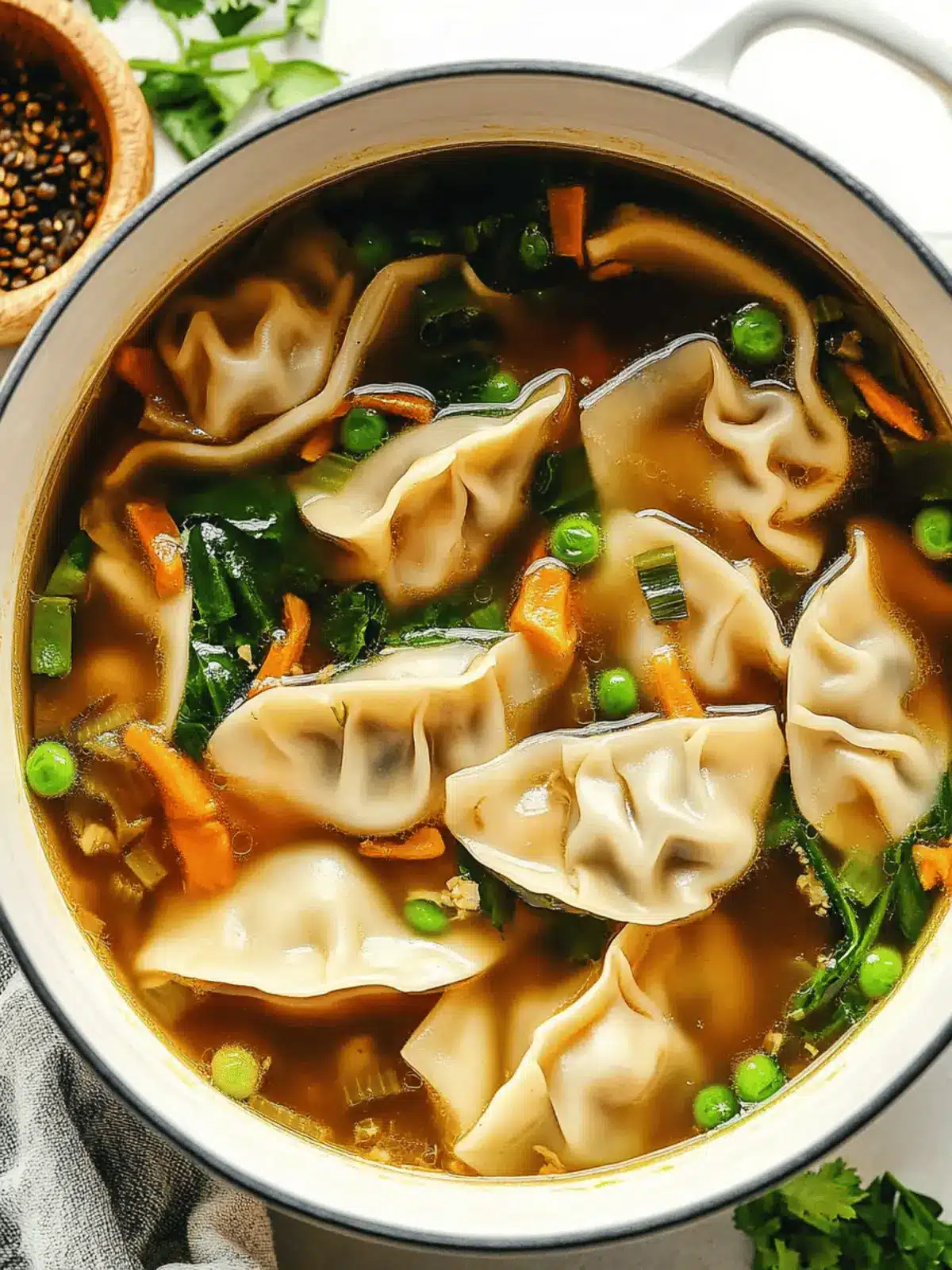 Comforting Potsticker Soup: A Cozy Bowl of Happiness 3 Comforting Potsticker Soup
