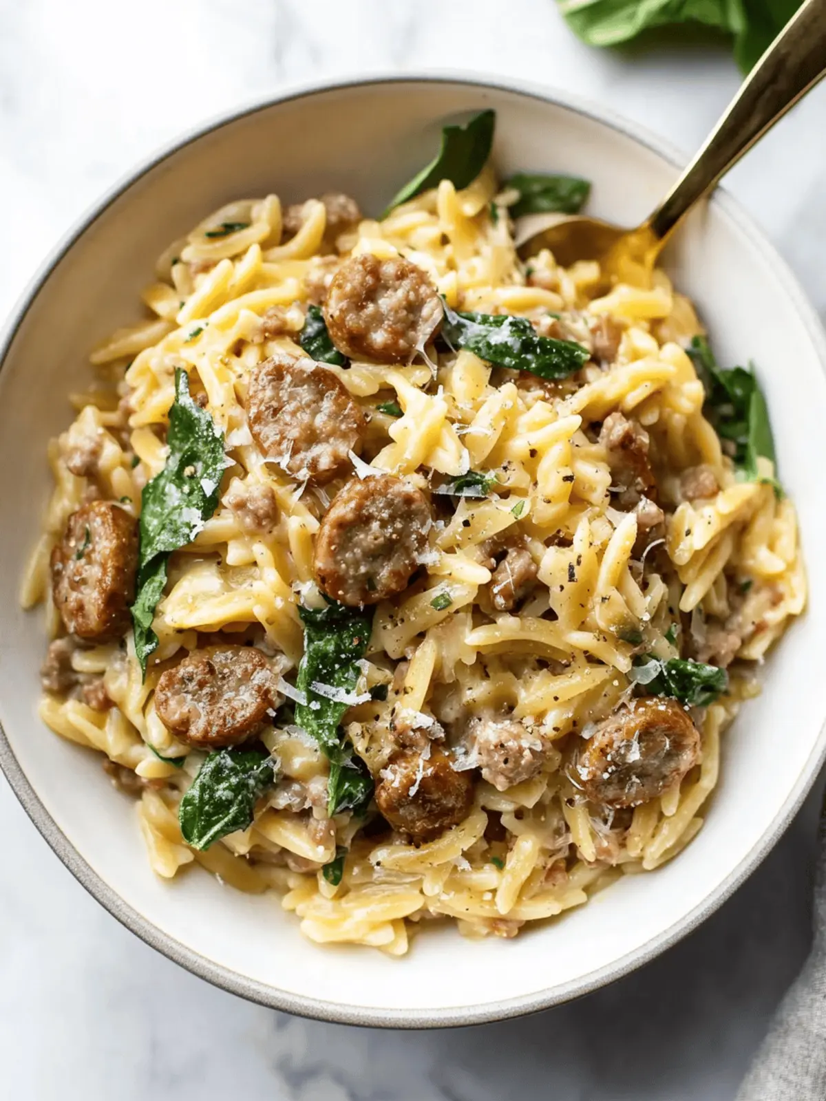 Italian Sausage Orzo