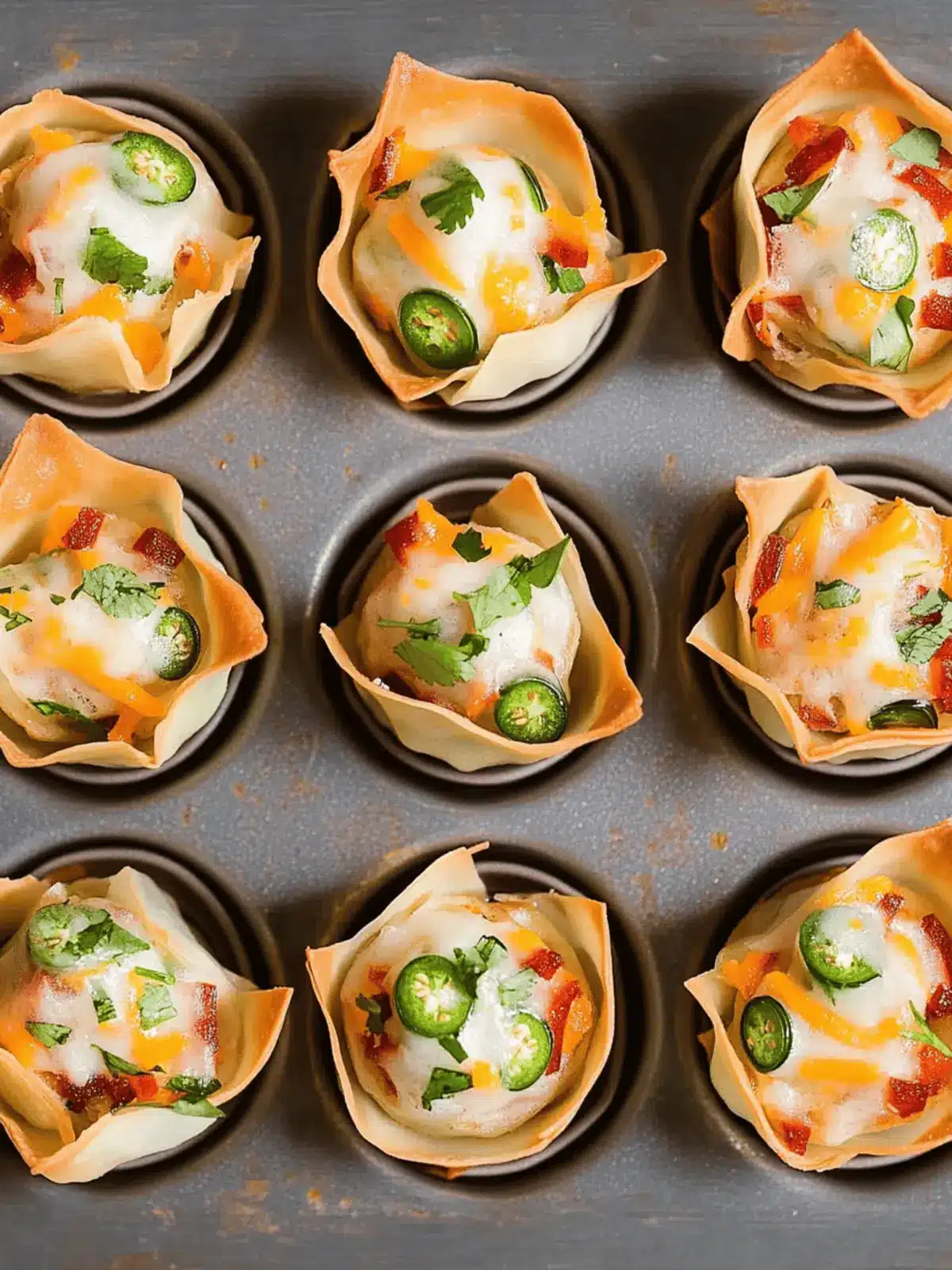 Taste the Fun: Jalapeño Popper Wonton Cups You’ll Love 3 Jalapeño Popper Wonton Cups