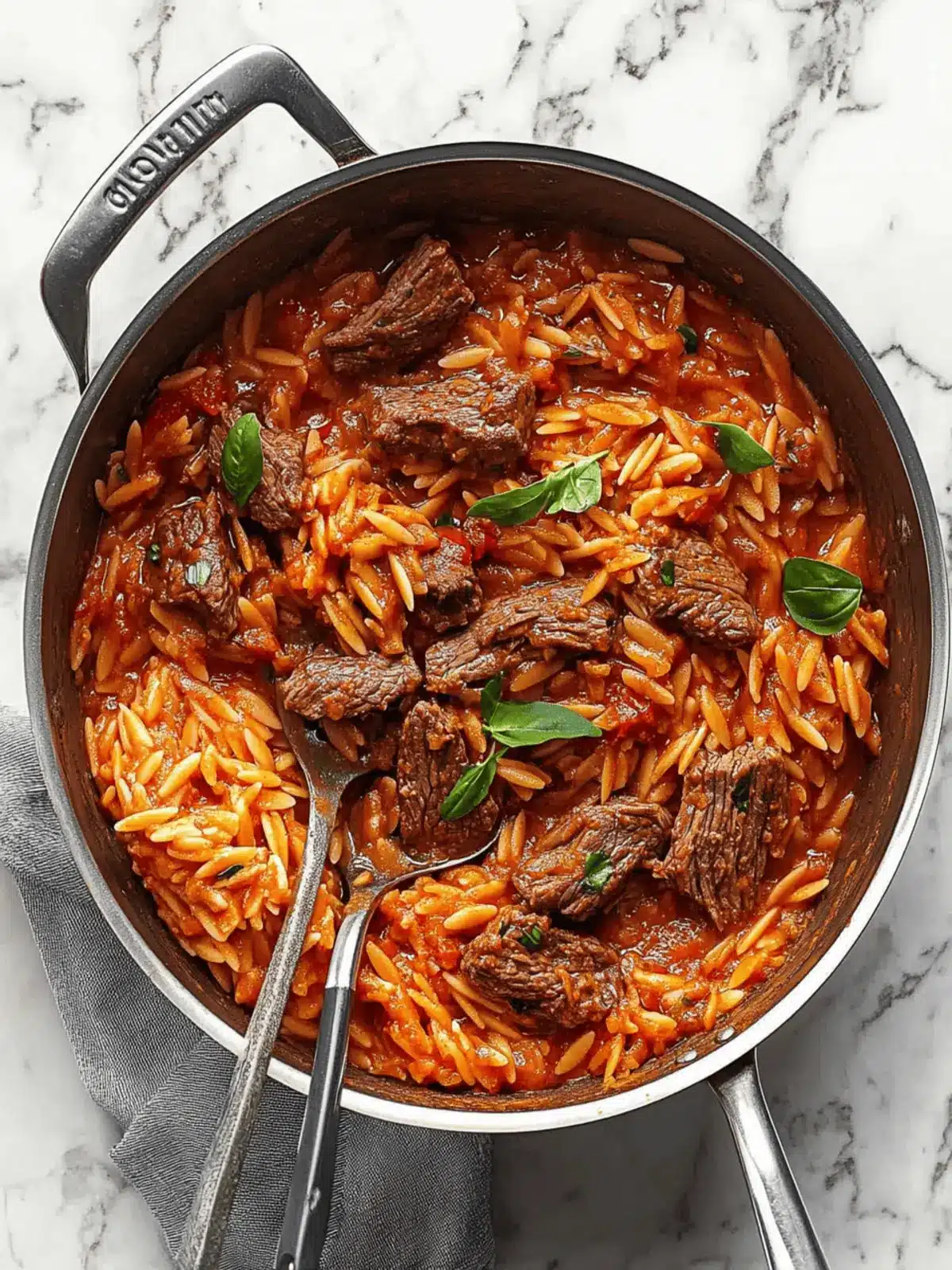 Beef Giouvetsi (Greek Beef Orzo Pasta)