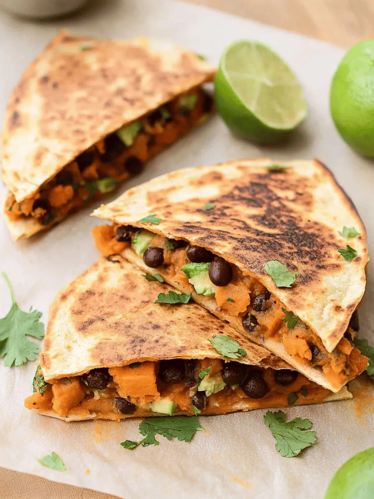 Savory Sweet Potato and Black Bean Quesadillas You’ll Crave 4 Savory Sweet Potato and Black Bean Quesadillas