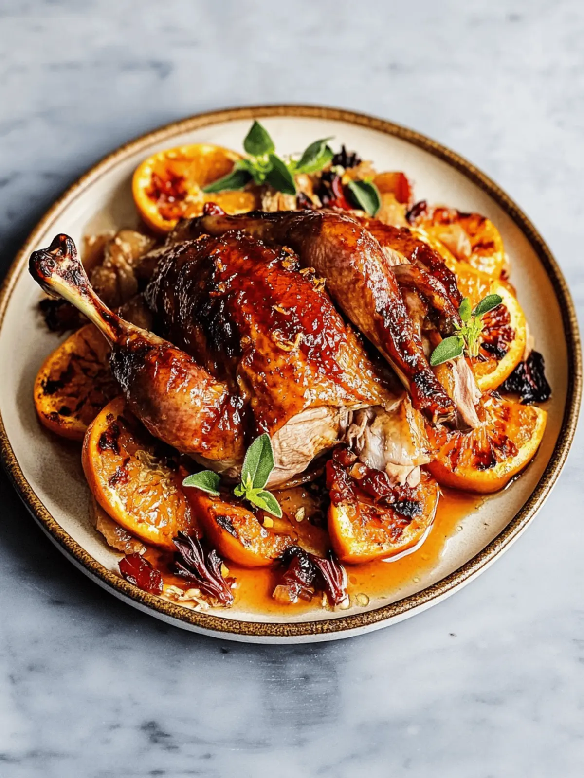 Orange-Maple Roast Duck Recipe