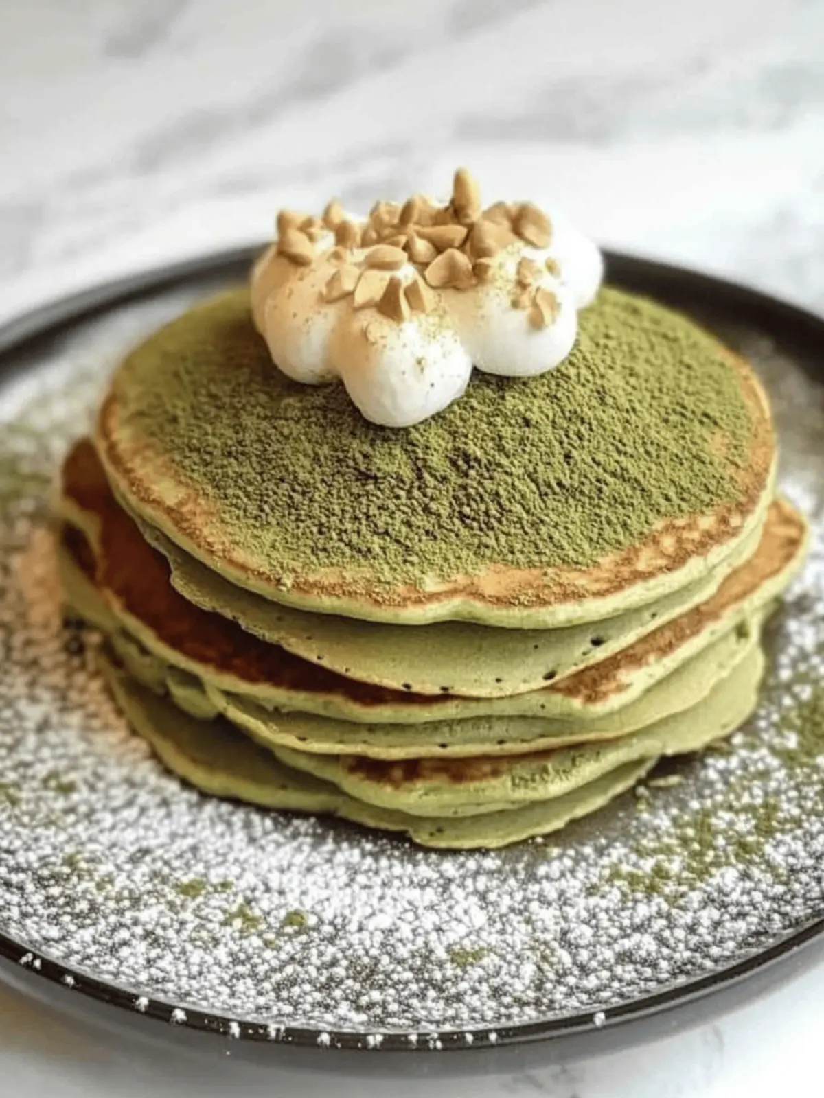 Matcha Mochi Pancakes