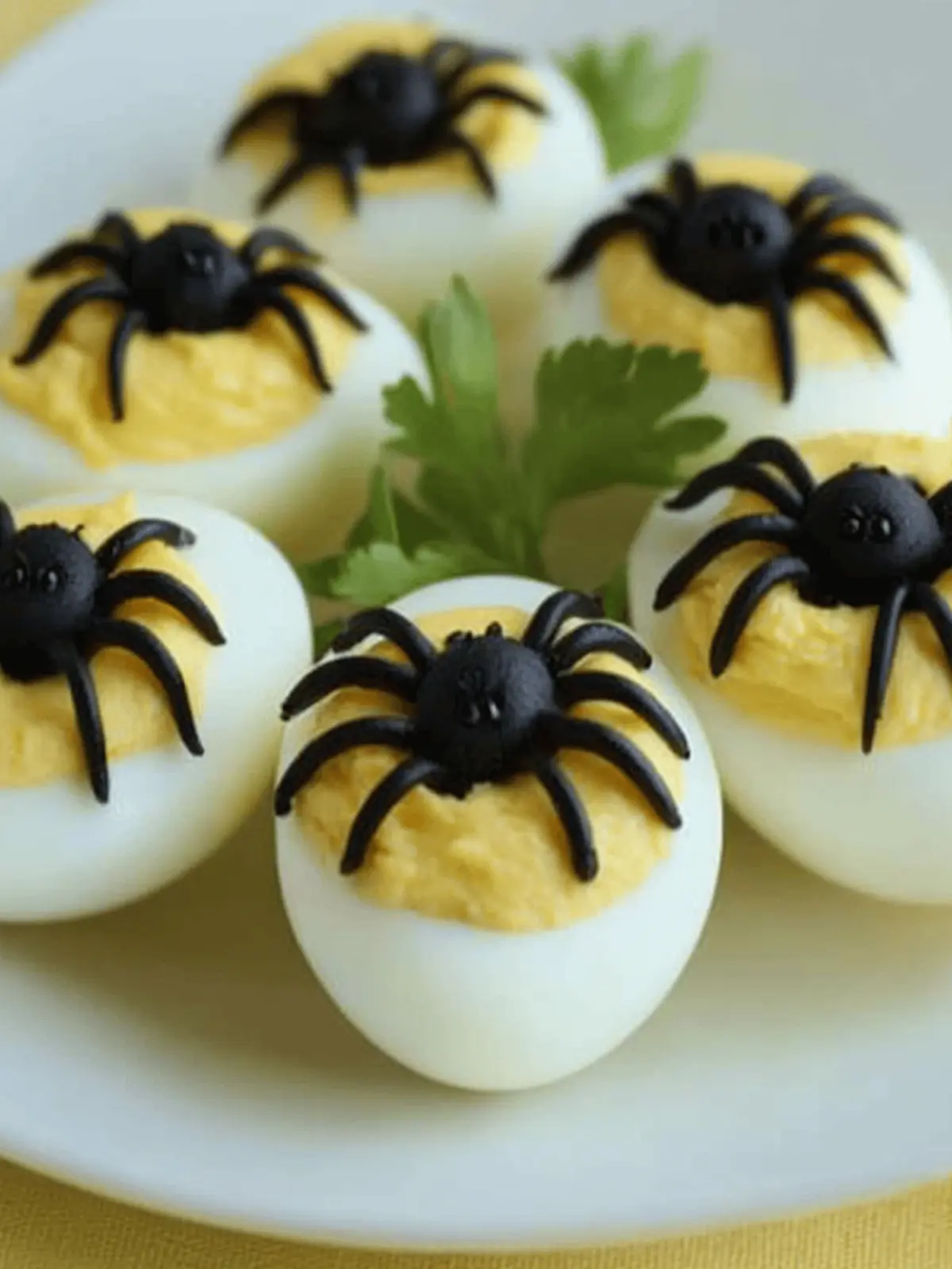 Halloween Spooky Spider Deviled Eggs