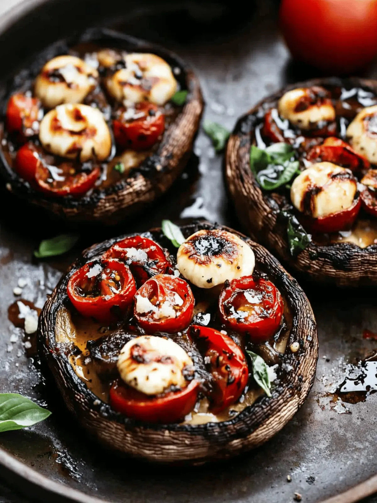Savor Caprese Stuffed Portobello Mushrooms Made Easy 2 Caprese Stuffed Portobello Mushrooms